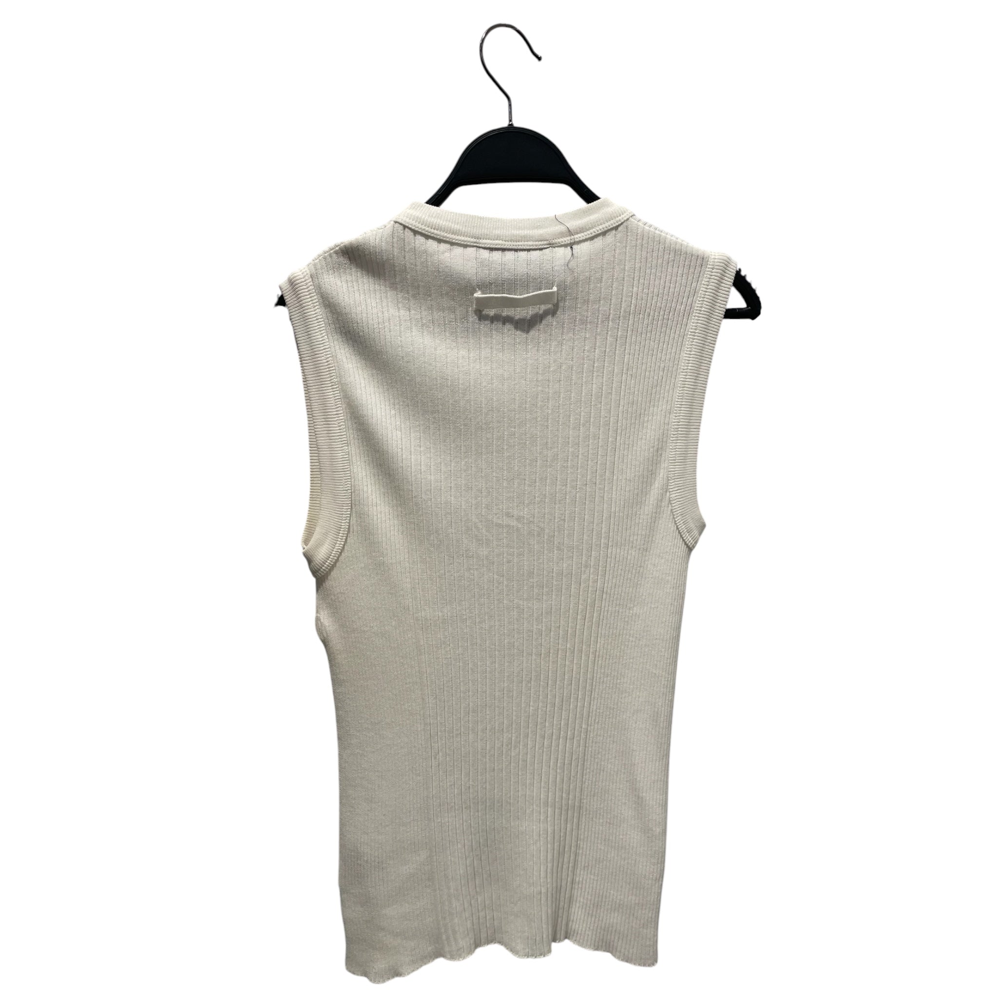 Jean Paul Gaultier/Camisole/Cotton/WHT/WOVEN CAMISOLE RIBBED WEAVE view 2