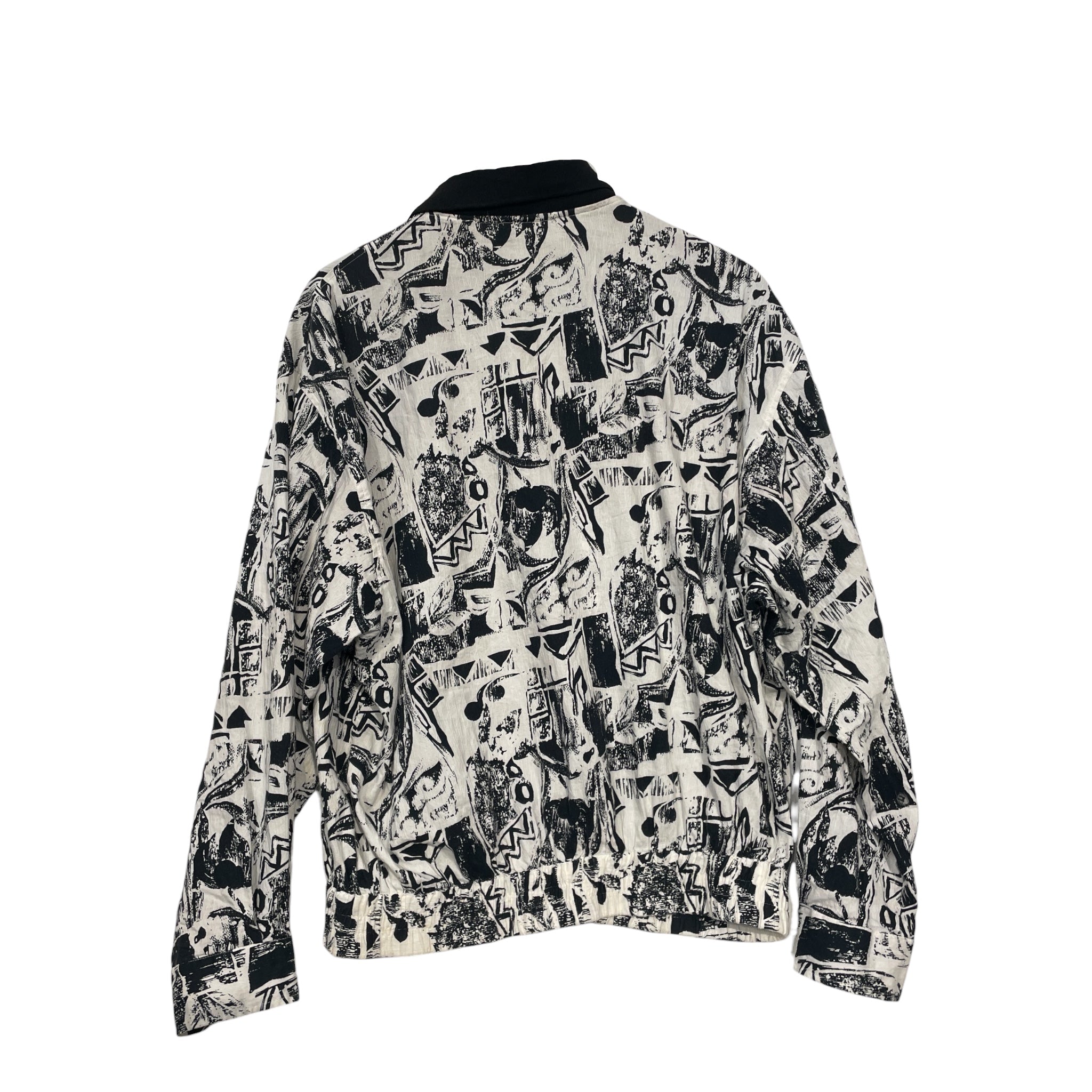 Jean Paul GAULTIER HOMME/Blouson/48/Cotton/WHT/All Over Print/BLOCK PRINT BLOUSON view 2