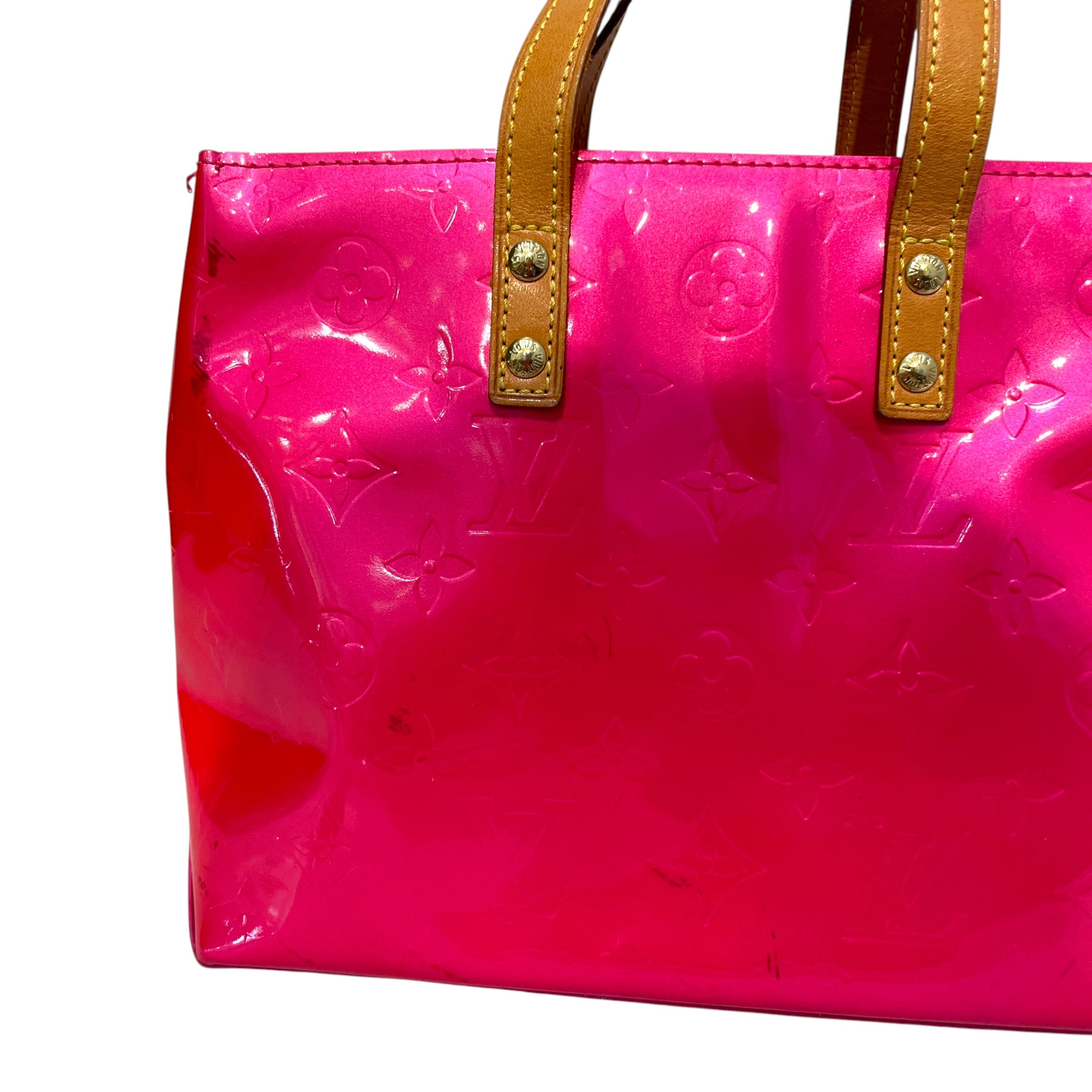 LOUIS VUITTON/Hand Bag/Monogram/Leather/PNK/Fuchsia Mono Vernis Reade PM view 5