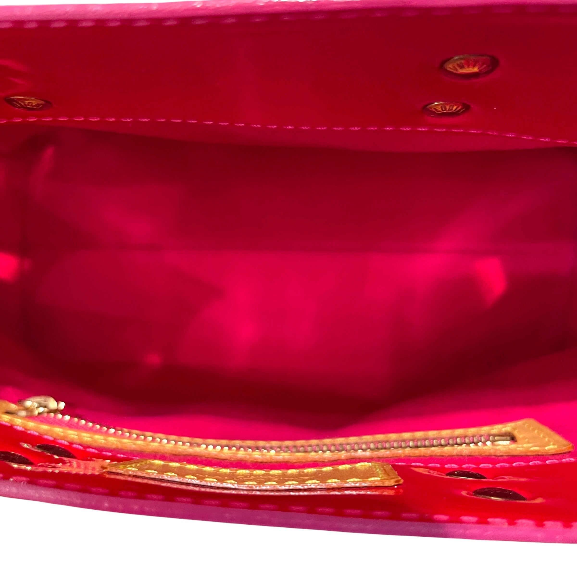 LOUIS VUITTON/Hand Bag/Monogram/Leather/PNK/Fuchsia Mono Vernis Reade PM view 8