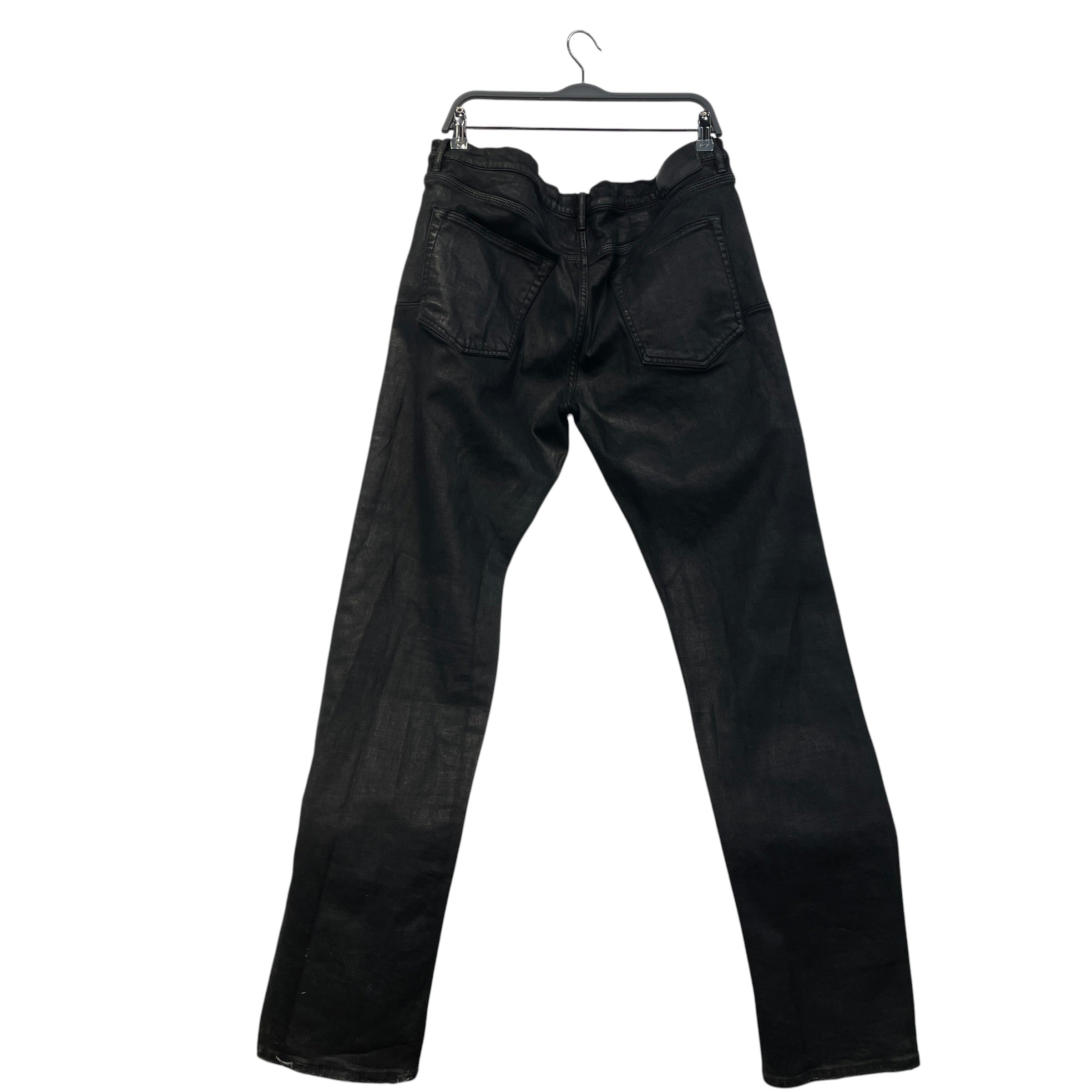 PURPLE BRAND/Straight Pants/Cotton/BLK/Waxed view 2