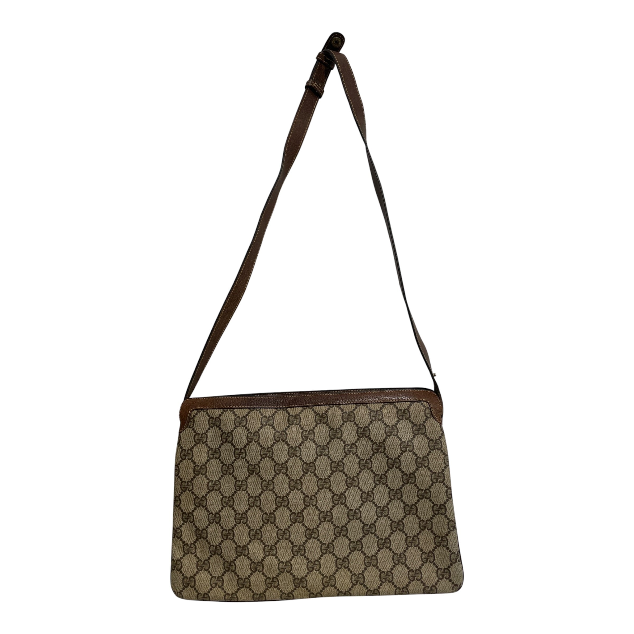 GUCCI/Cross Body Bag/Monogram/Leather/BRW/Ophidia GG Web Stripe Bag view 3