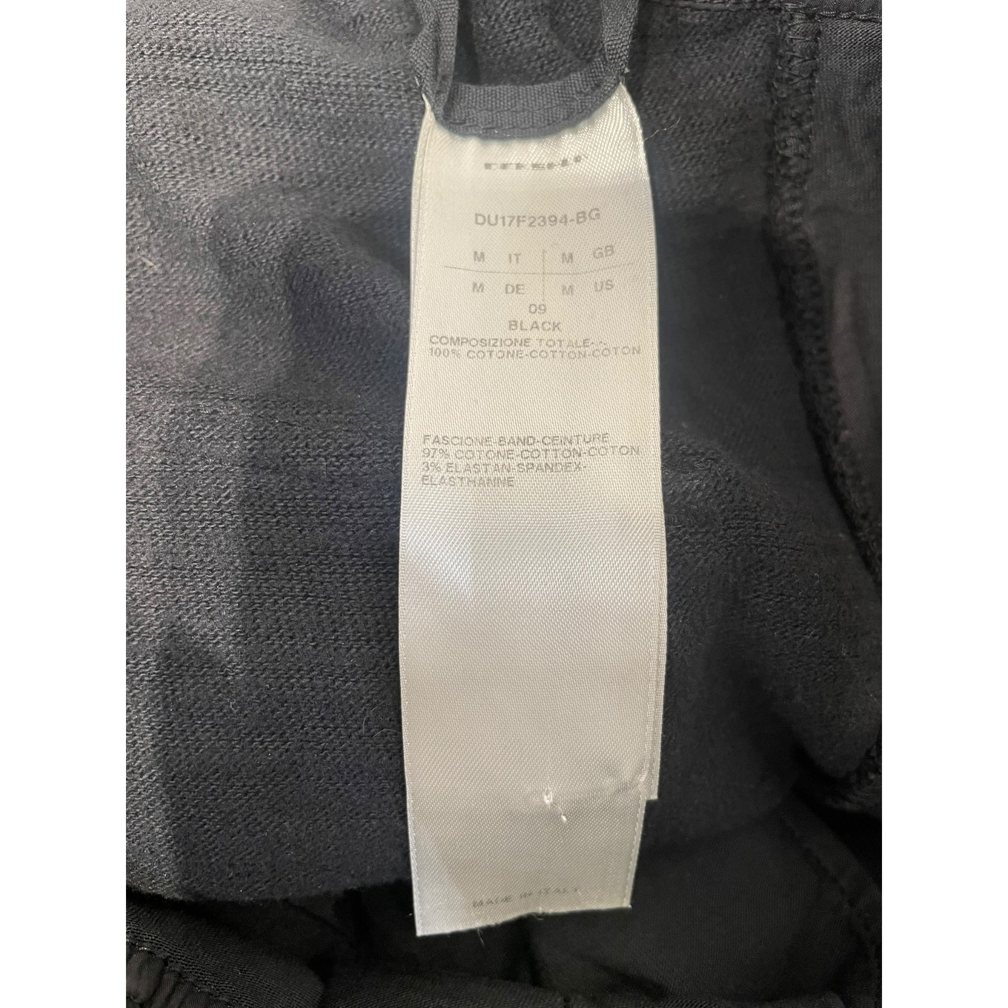 RICK OWENS DRKSHDW/Slacks/M/Cotton/BLK/DROP CROTCH JOGGER view 3