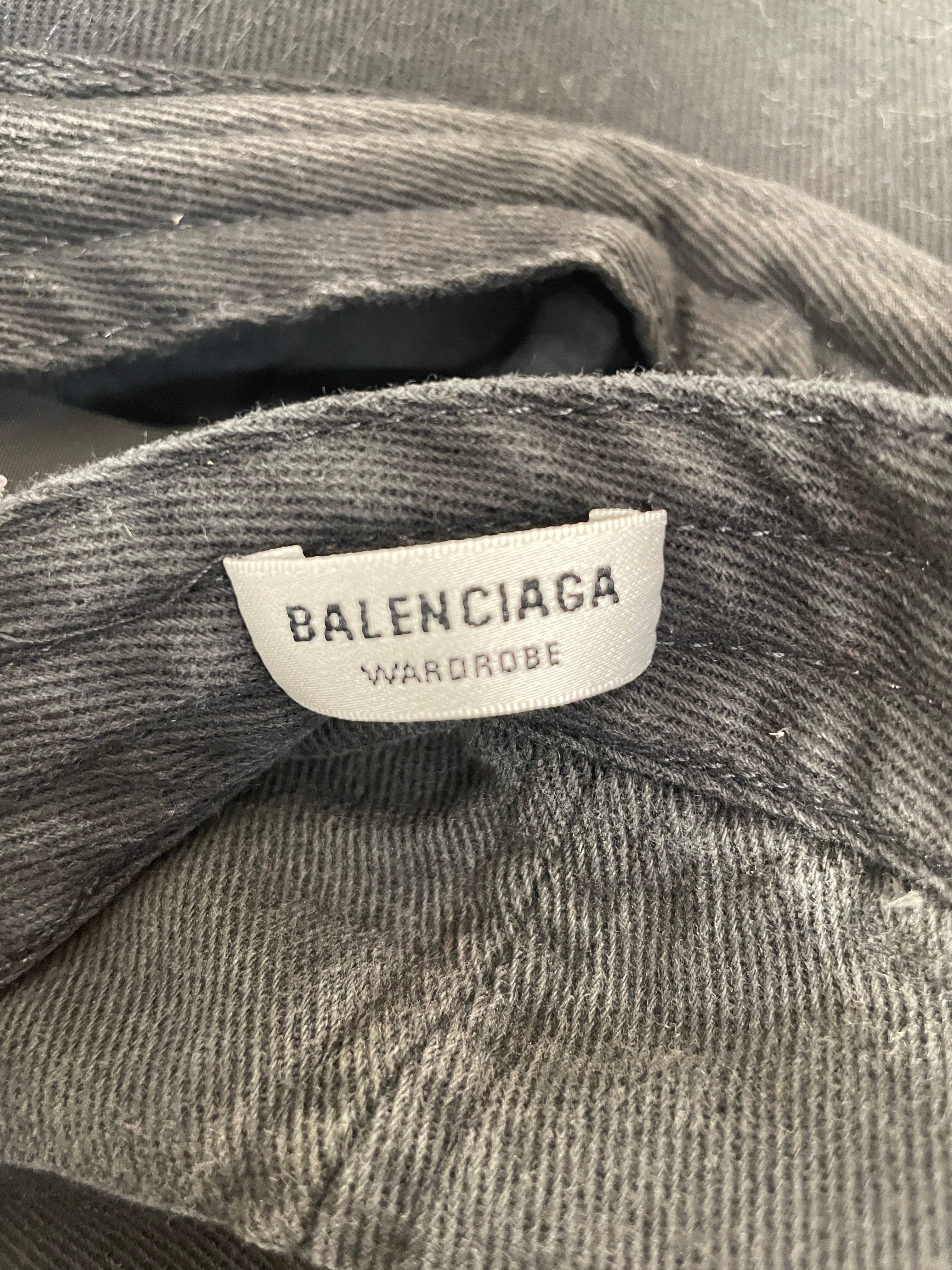 BALENCIAGA/Cap/L/Cotton/BLK/M's/BASEBALL CAP view 3