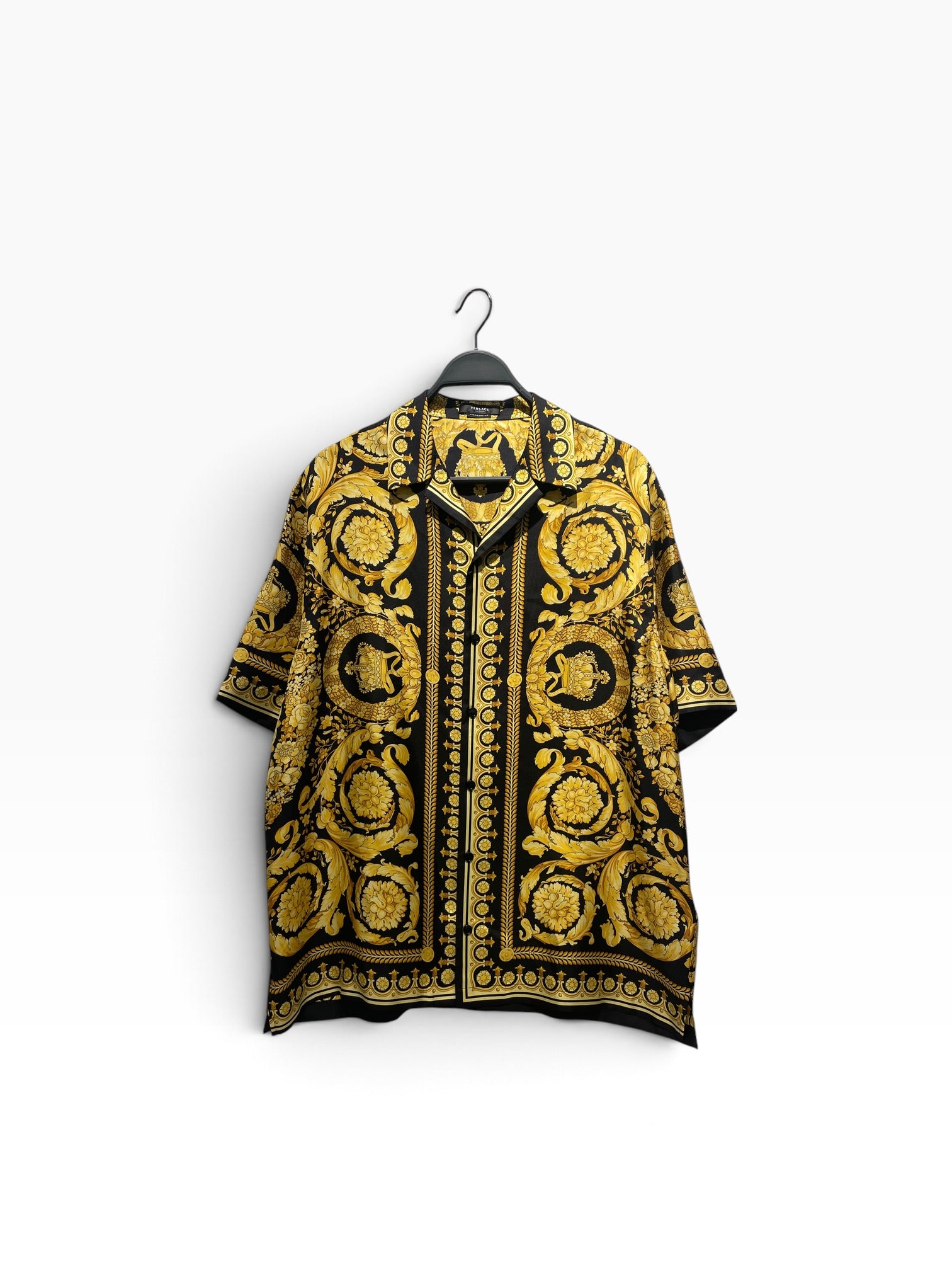 VERSACE/SS Shirt/54/Silk/GLD/All Over Print/BAROCCO SILK SHIRT view 1