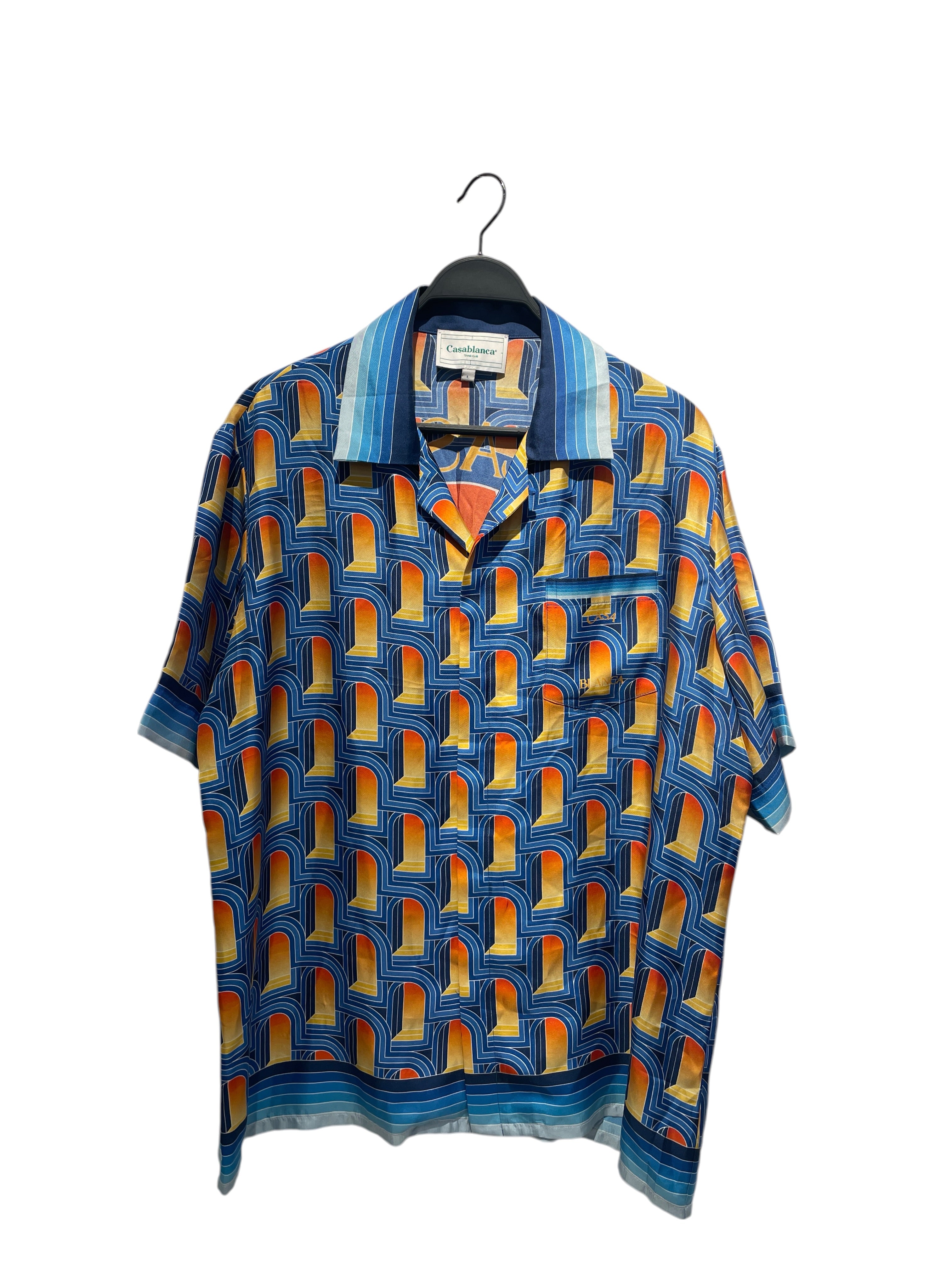 CASABLANCA/Shirt/L/Cotton/BLU/All Over Print/L'ARCHE DE NUIT view 1