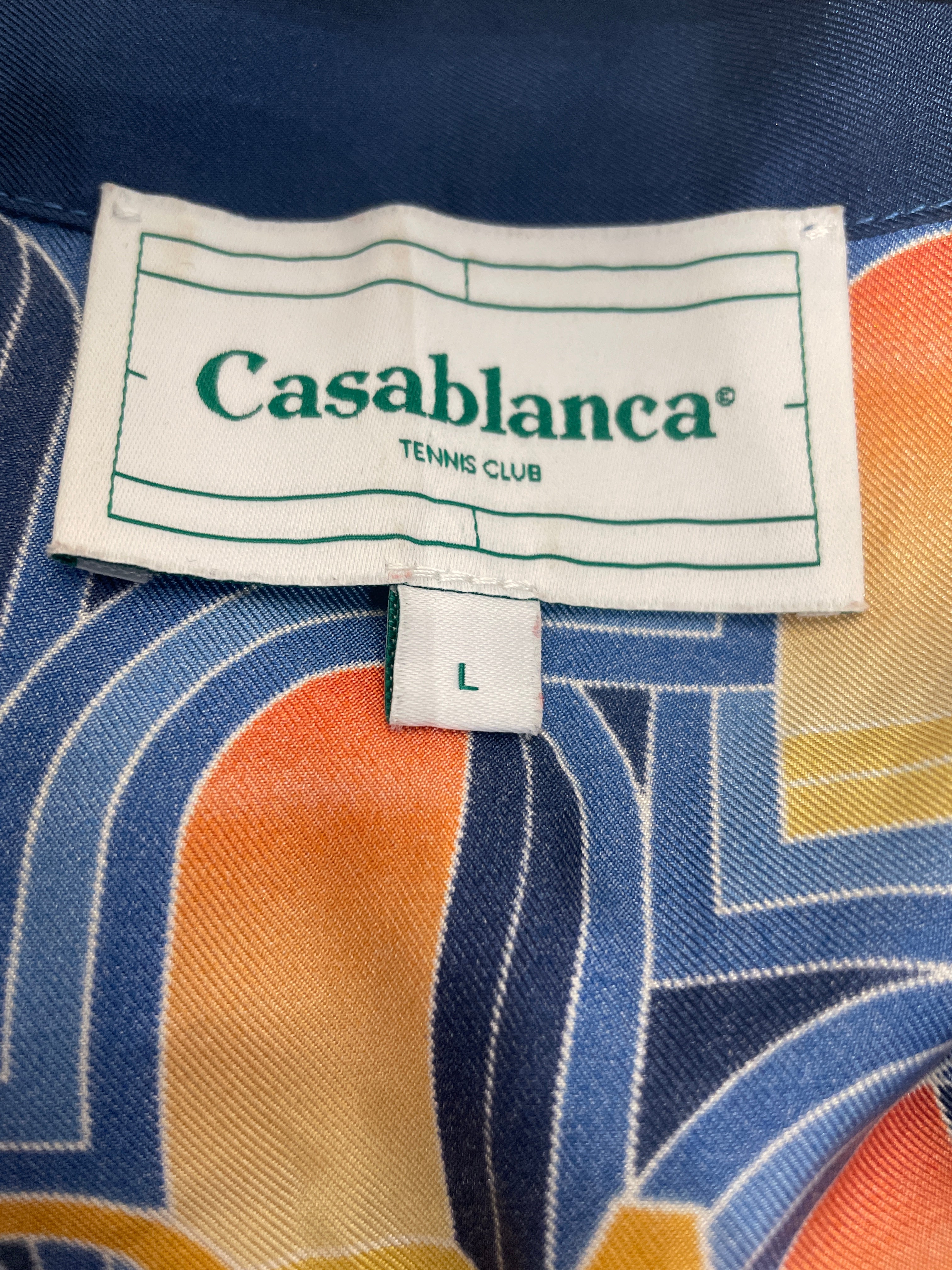 CASABLANCA/Shirt/L/Cotton/BLU/All Over Print/L'ARCHE DE NUIT view 3