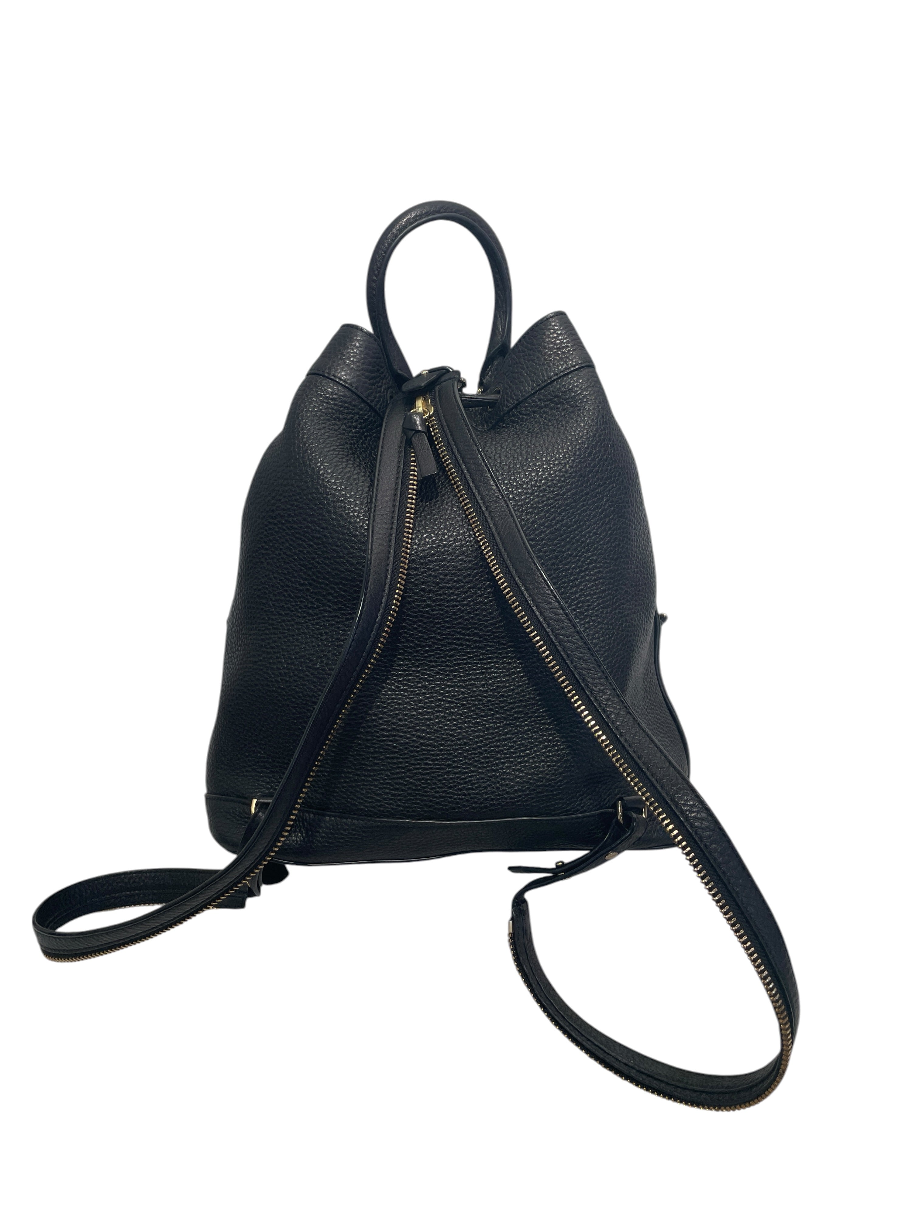 TORY BURCH/Backpack/Leather/BLK/PEBBLE DRAWSTRING view 2