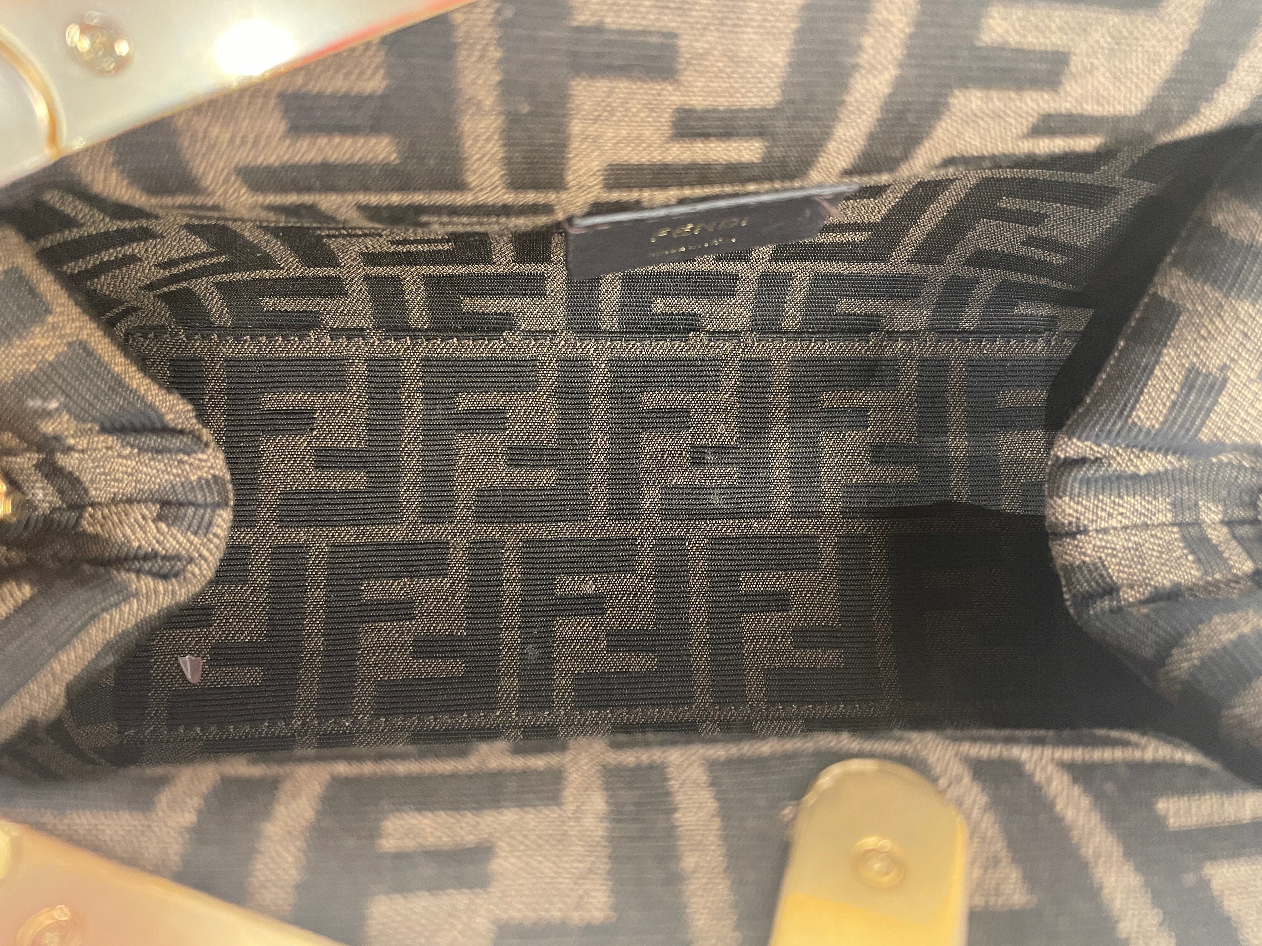 FENDI/Cross Body Bag/Acrylic/BEG/ZUCCA FF view 3