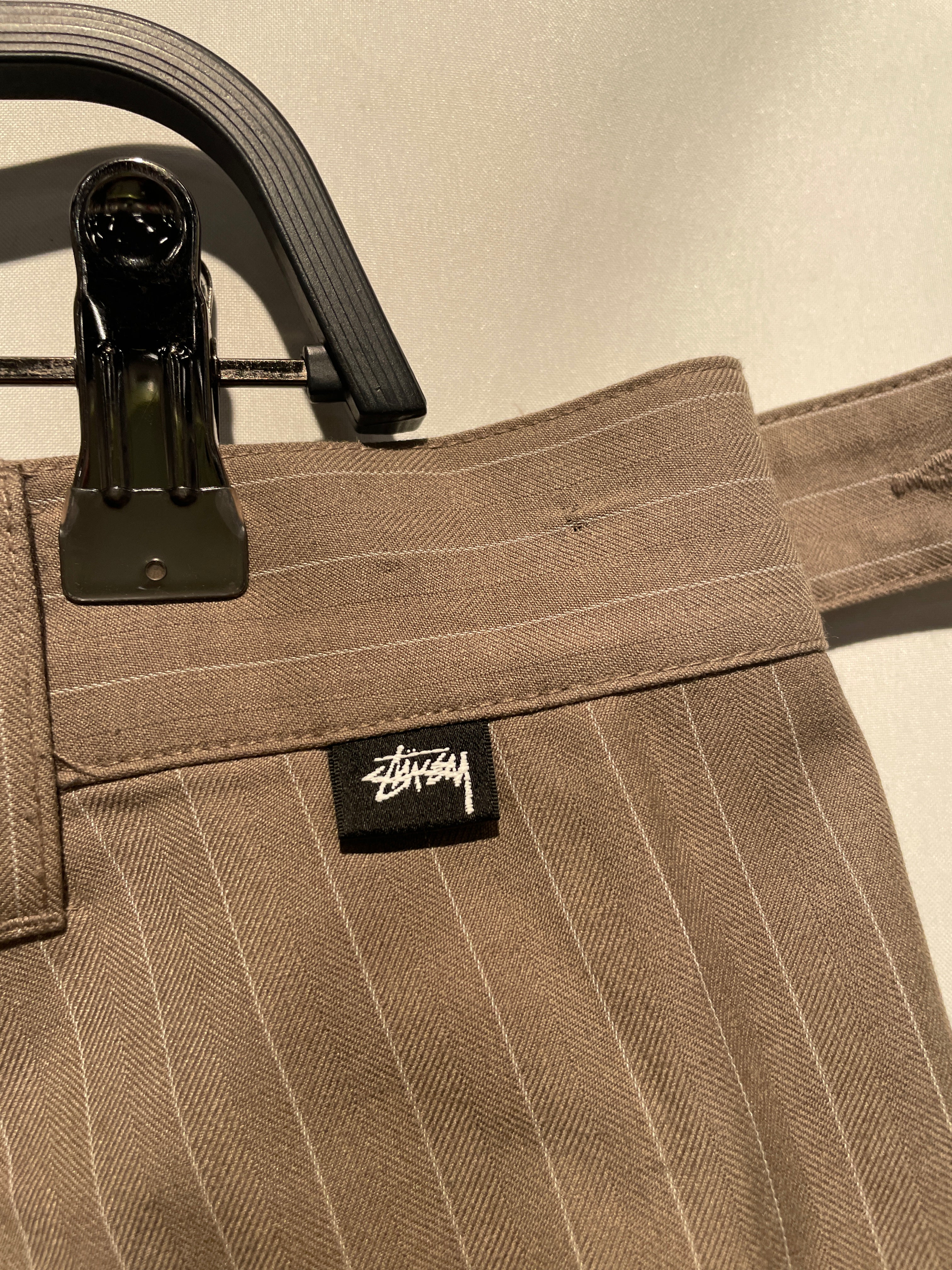 STUSSY/Slacks/38/Cotton/BEG/Stripe/ view 4