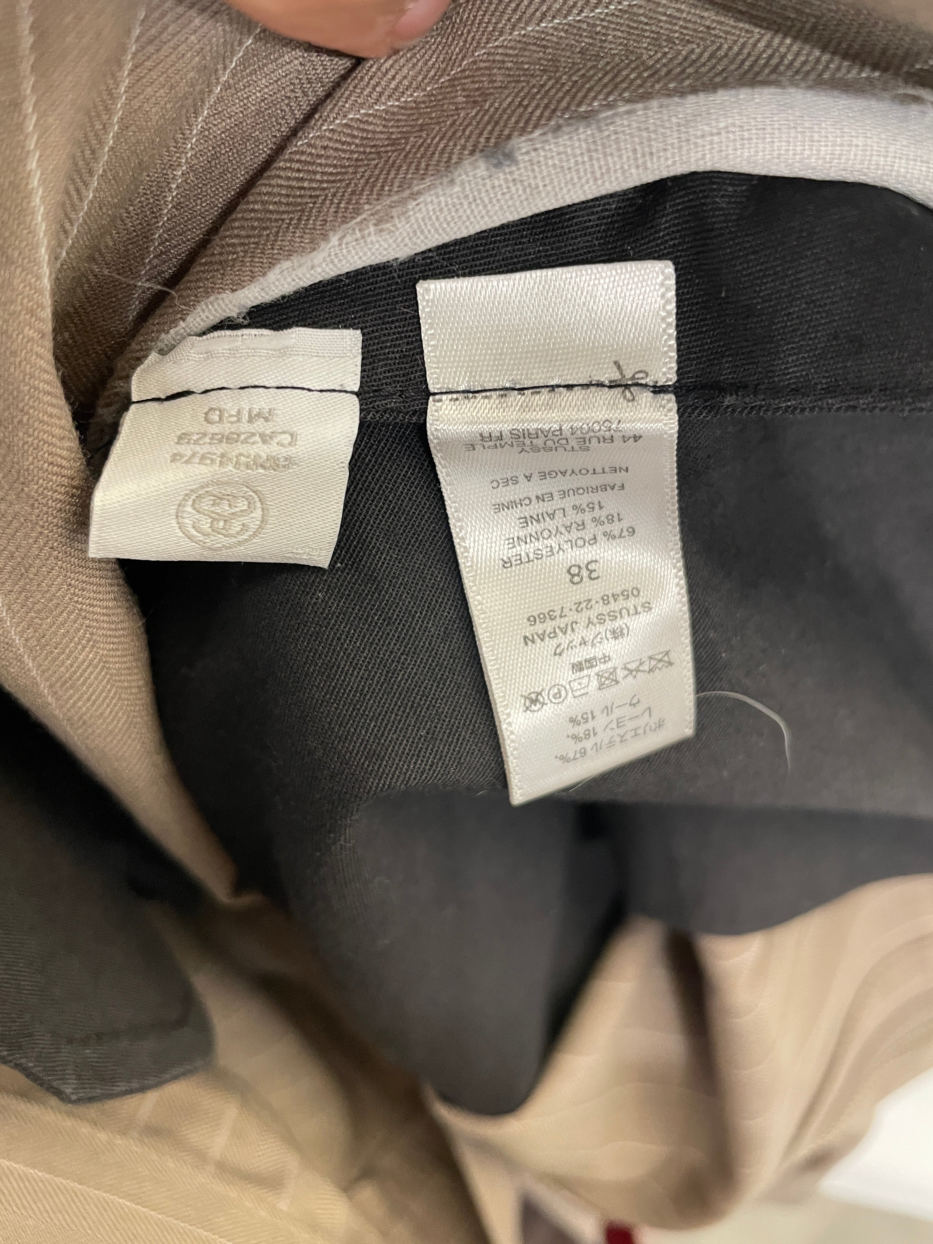 STUSSY/Slacks/38/Cotton/BEG/Stripe/ view 6