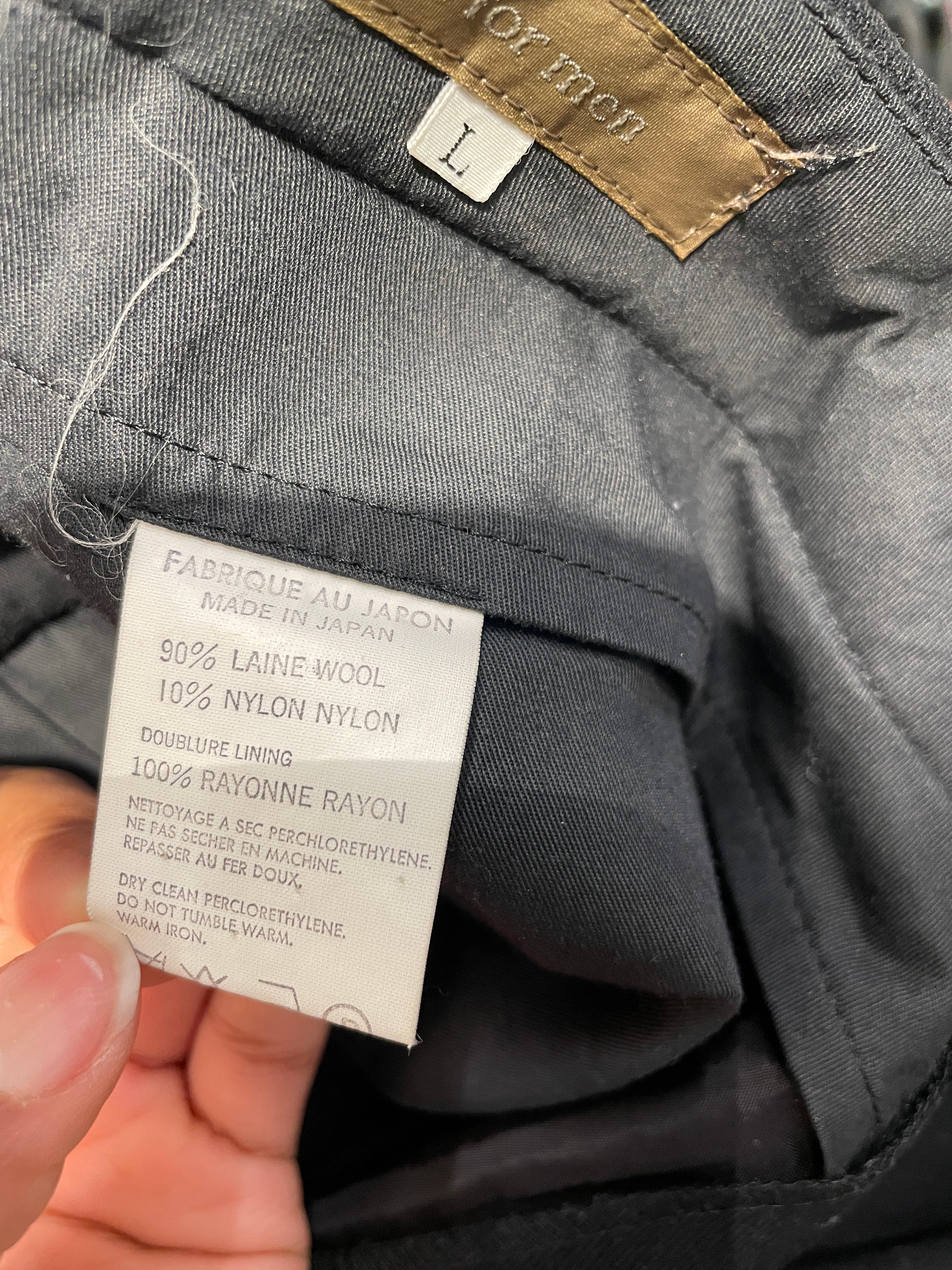 Y's for men/Slacks/L/Cotton/BLK/ view 5