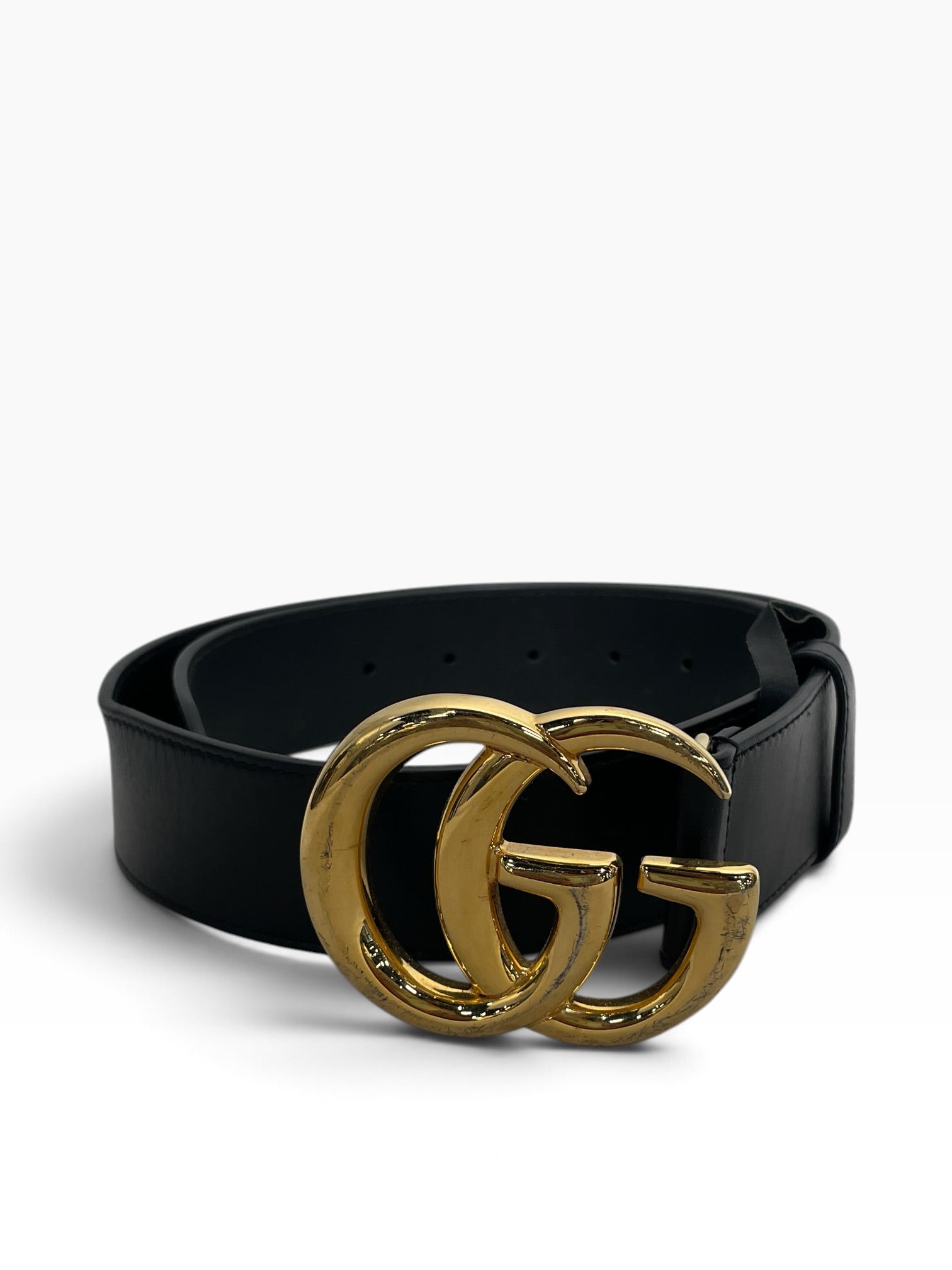 GUCCI/Accessories/Acrylic/BLK/L's/marmount wide belt view 1