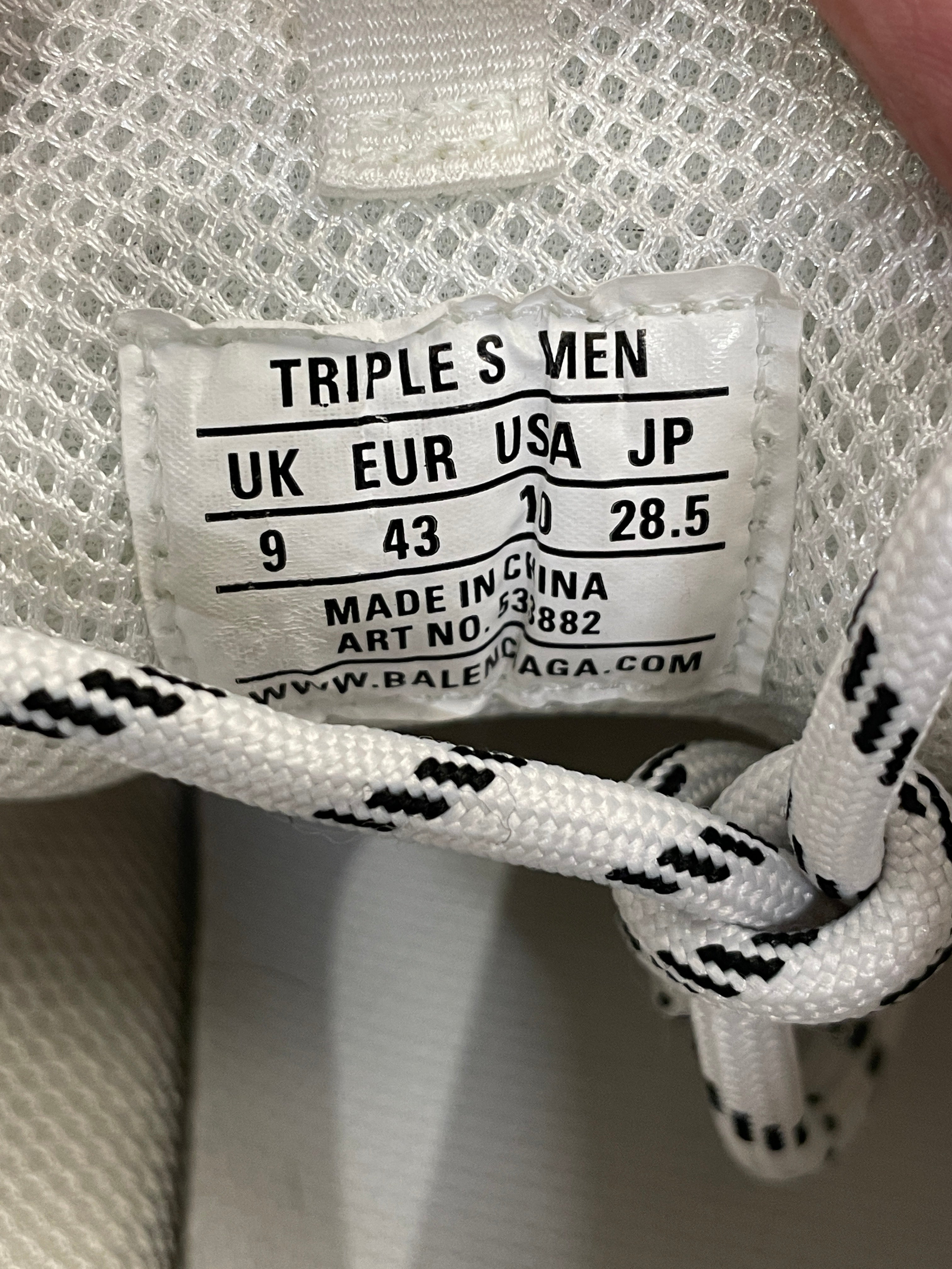 BALENCIAGA/Low-Sneakers/US 10/Cotton/MLT/TRIPLE S BALENCIAGA view 5