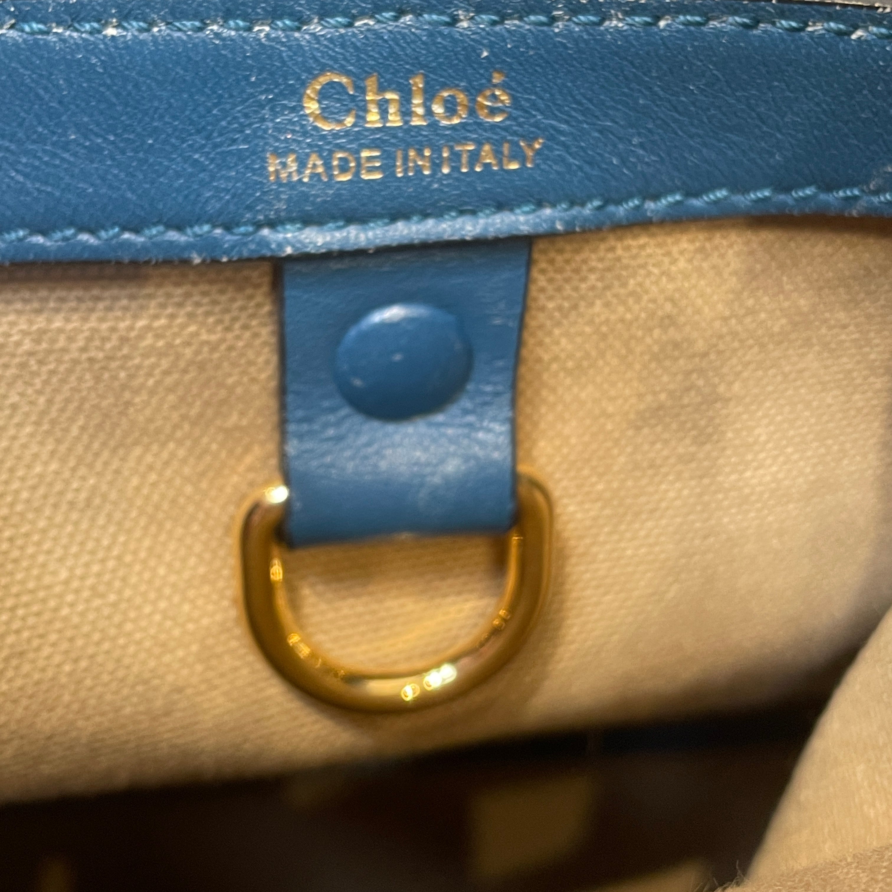 Chloe/Tote Bag/Leather/BLU/EMMA BUCKET BAG view 6