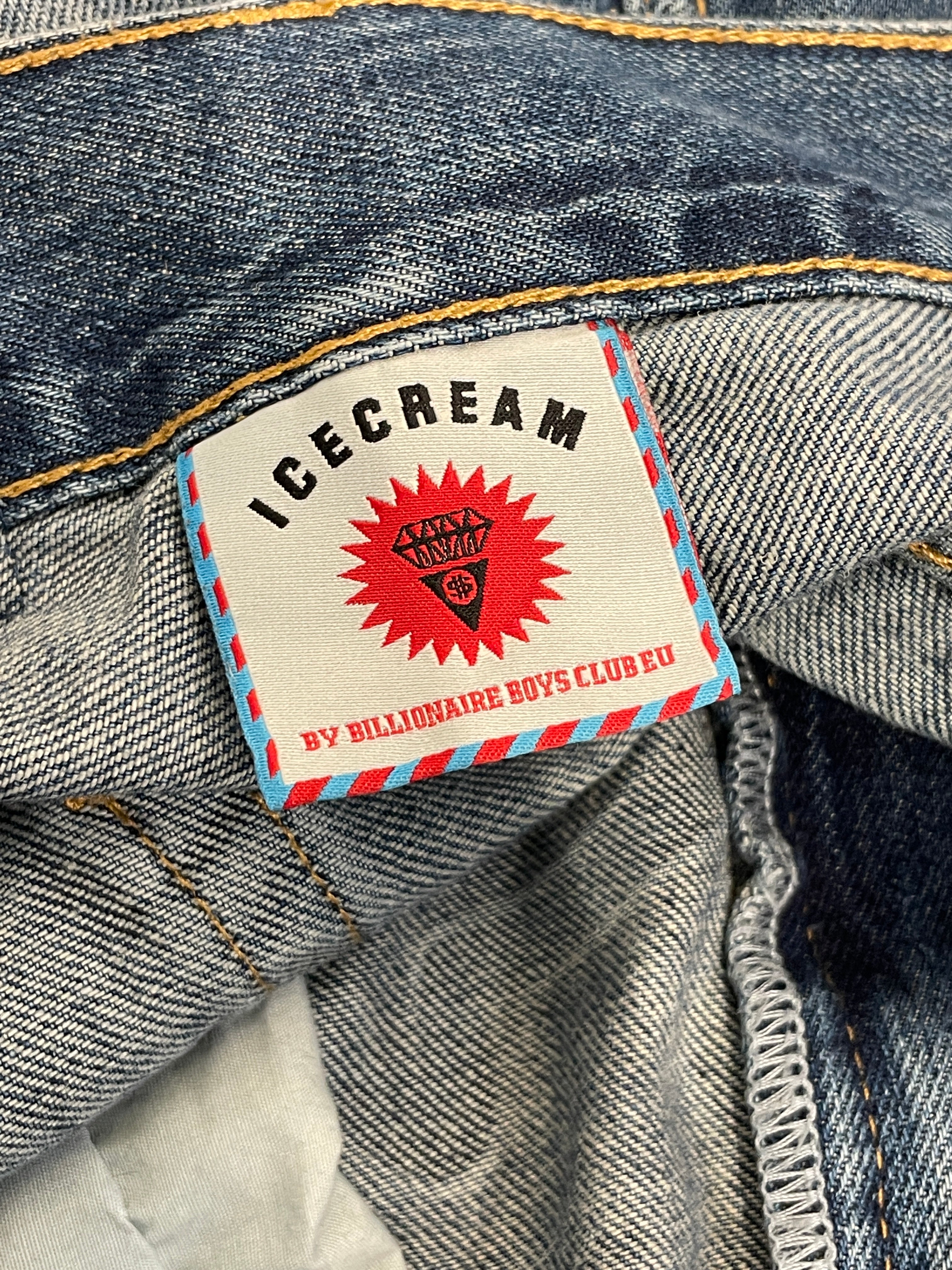 ICE CREAM/Straight Pants/30/Denim/BLU/bbc dog print view 3