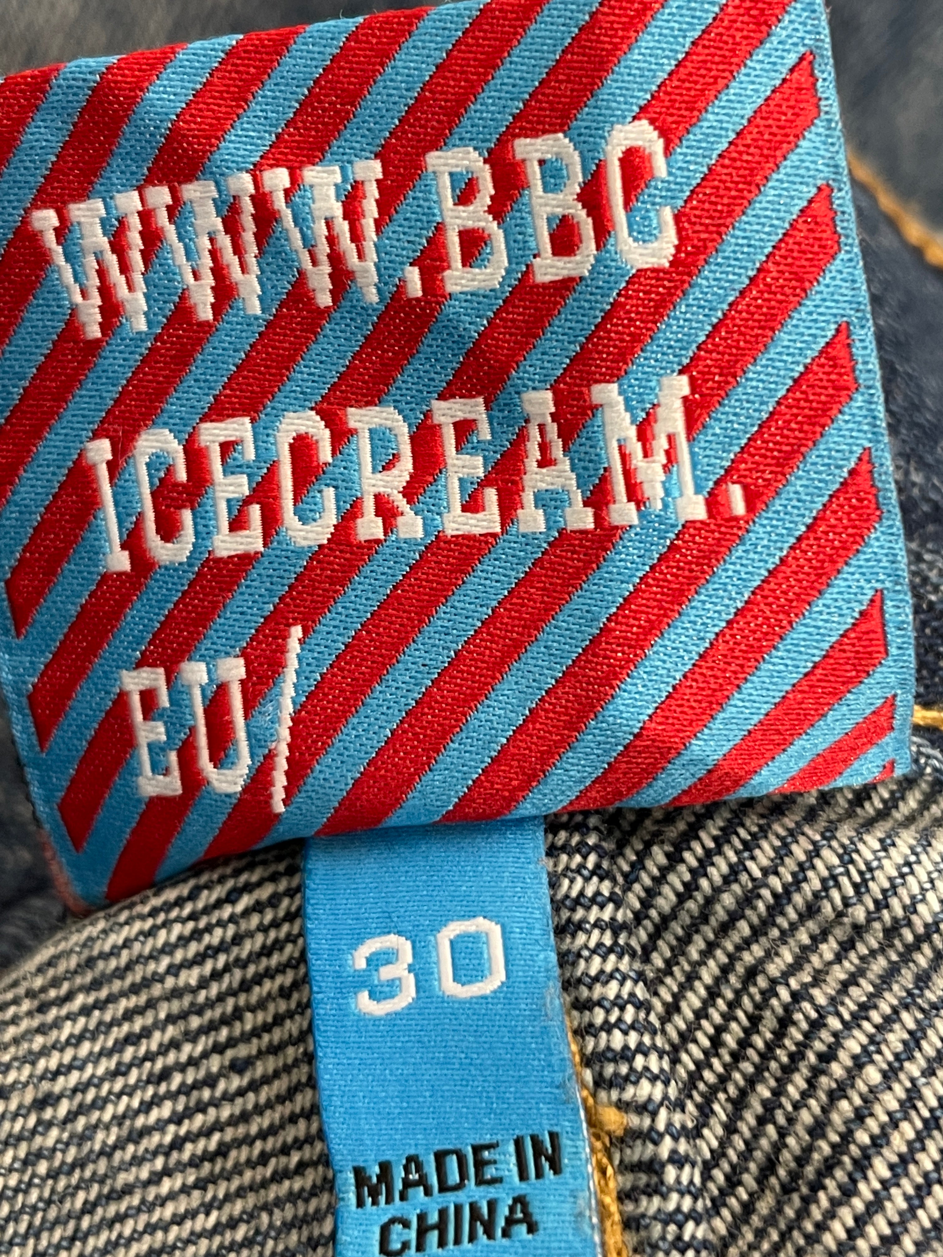 ICE CREAM/Straight Pants/30/Denim/BLU/bbc dog print view 4