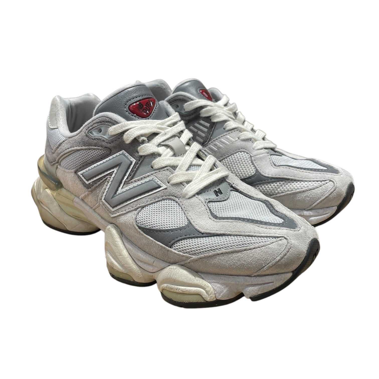 NEW BALANCE/Low-Sneakers/US 9/Nylon/GRY/9060 Sea Salt White Grey