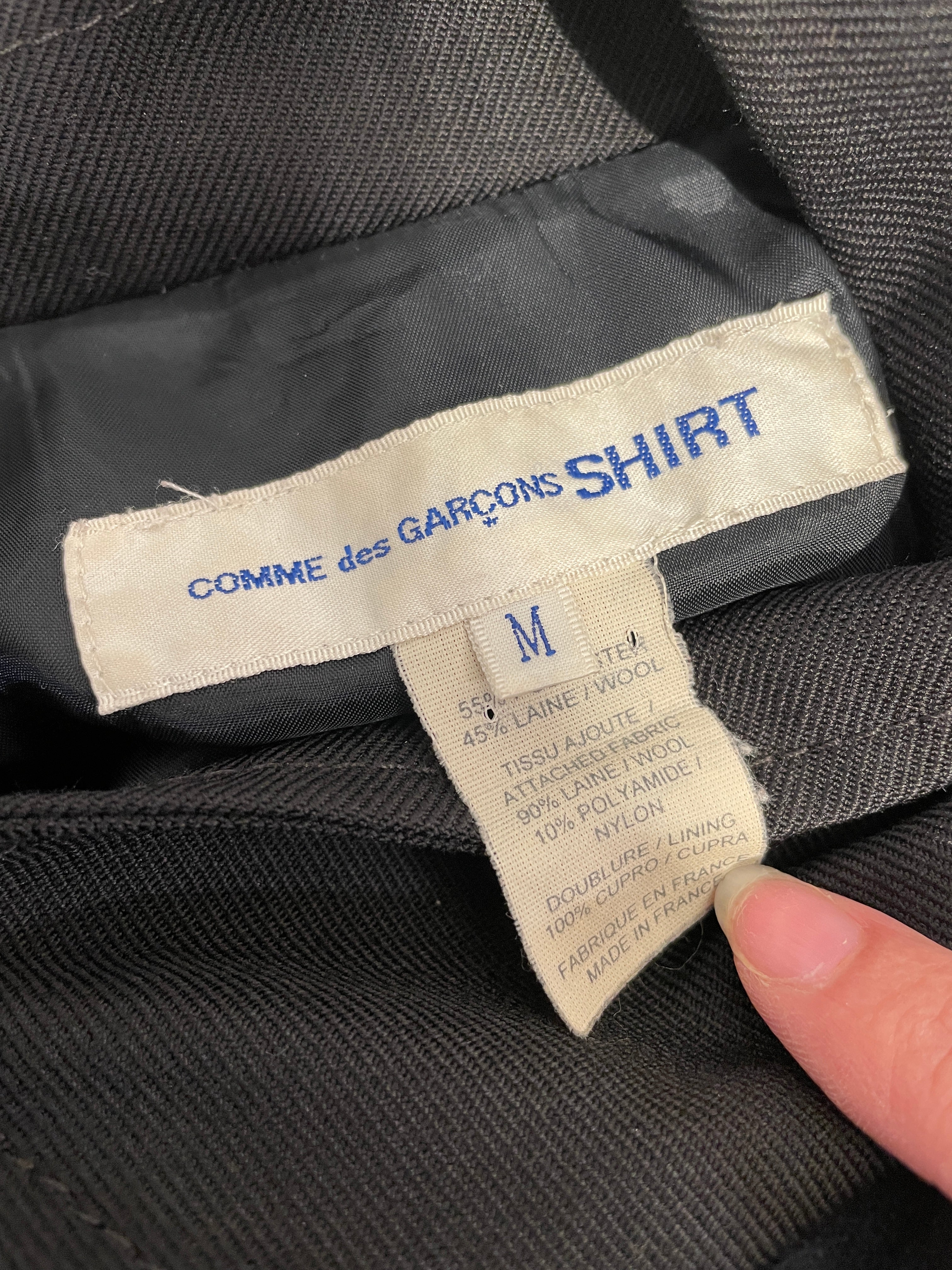 COMME des GARCONS SHIRT/Jacket/M/Polyester/MLT/W19132 Asymetric Zip view 3