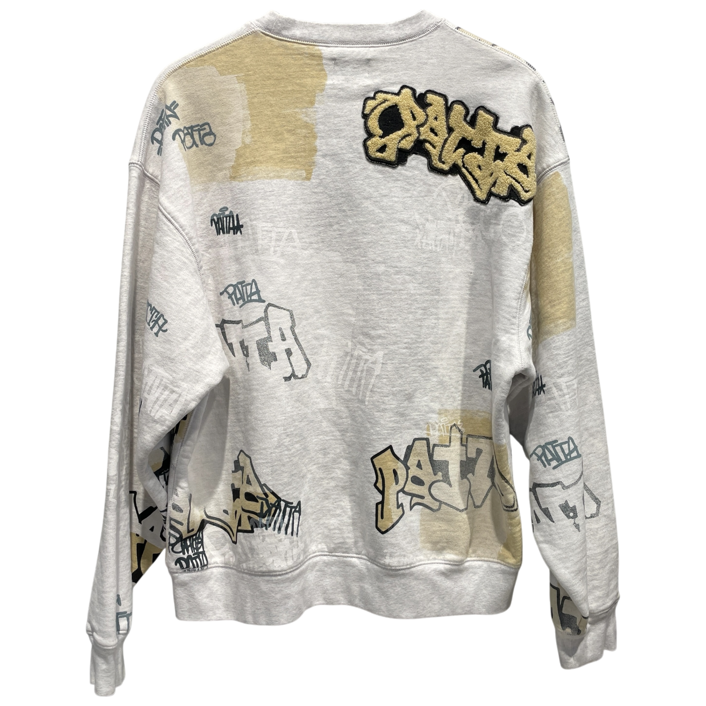 Patta/Sweatshirt/M/All Over Print/Cotton/GRY/Graffitti w/ Patches view 2