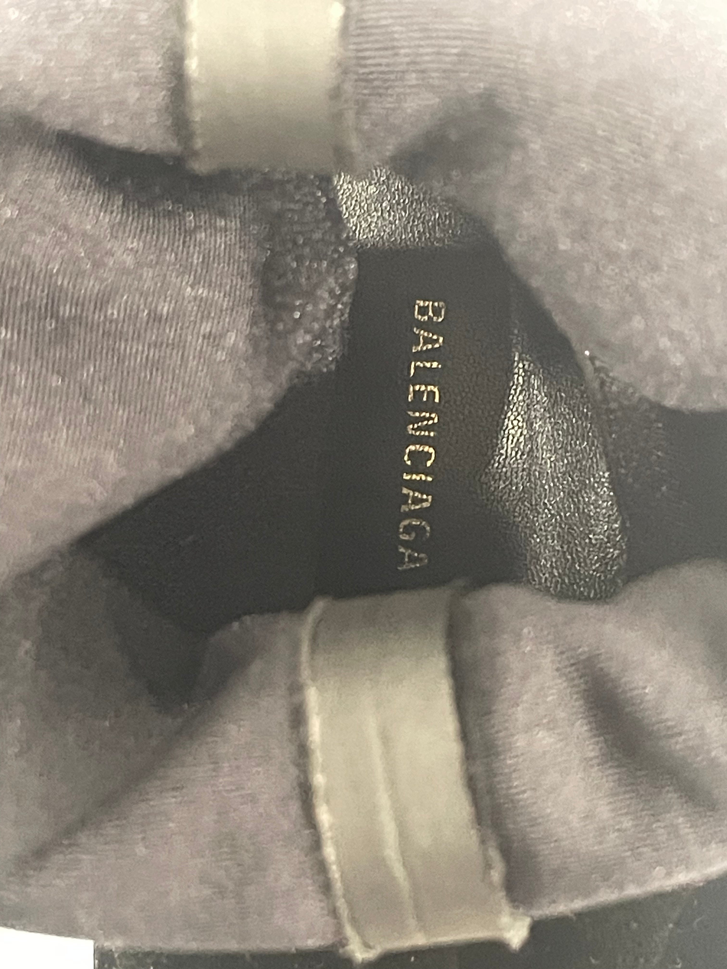 BALENCIAGA/Heels/EU 39/Suede/BLK/KNIFE TOE view 3