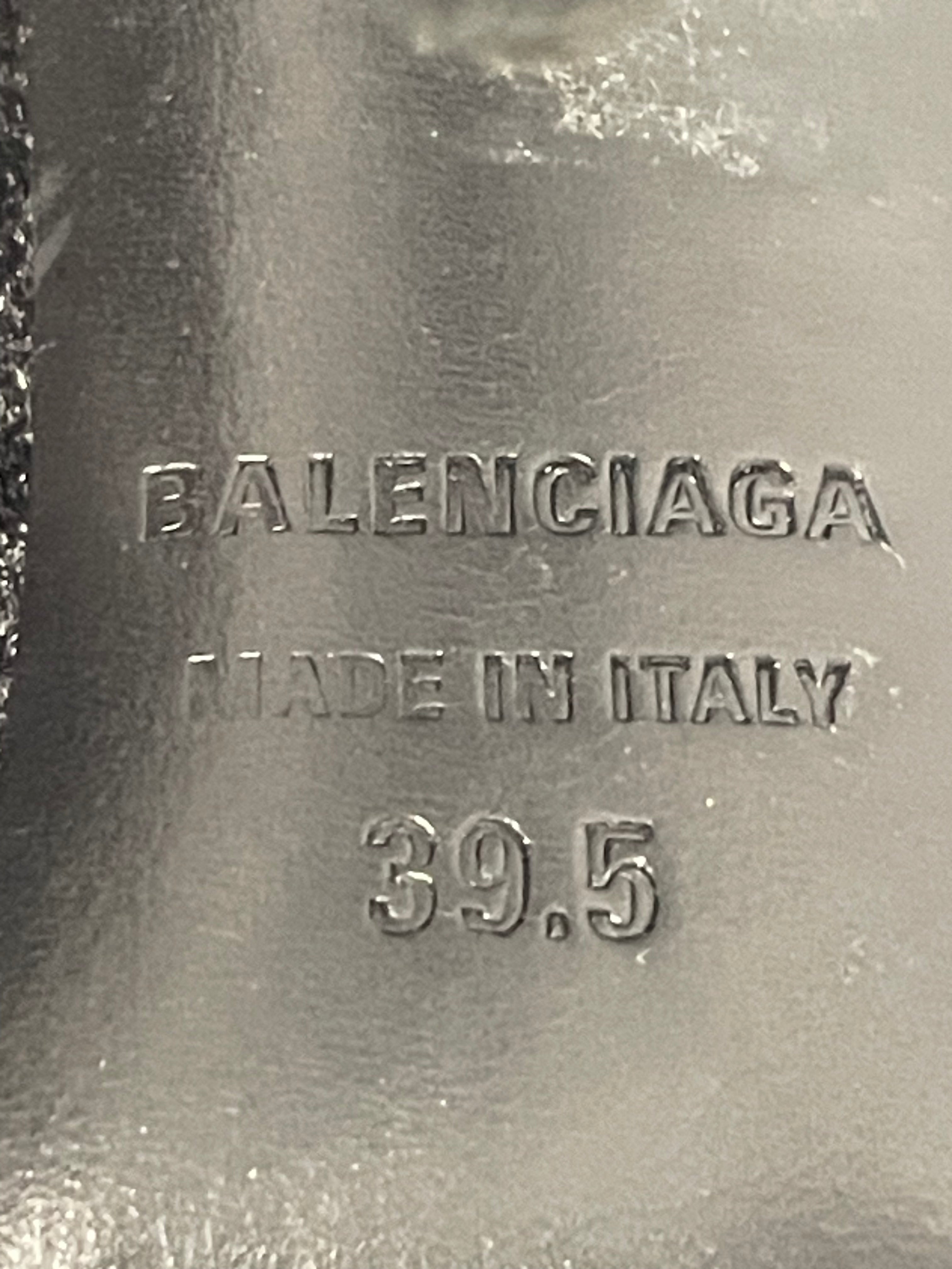 BALENCIAGA/Heels/EU 39/Suede/BLK/KNIFE TOE view 4