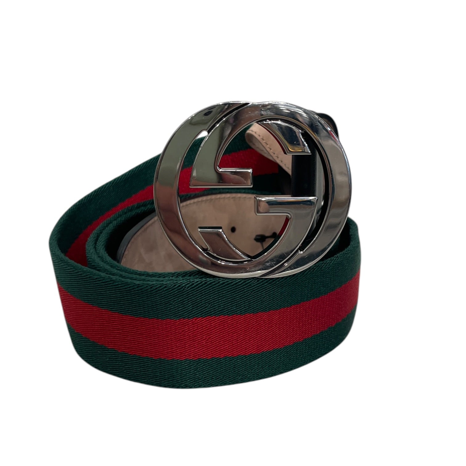 GUCCI/Belt/Stripe/Cotton/GRN/M's/RED GRN TAPE BELT view 1