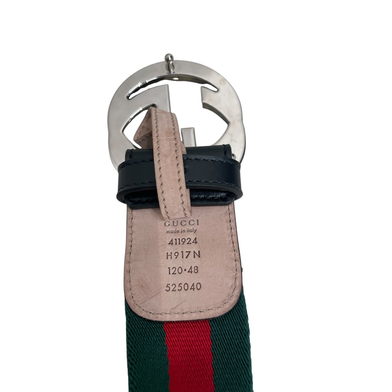 GUCCI/Belt/Stripe/Cotton/GRN/M's/RED GRN TAPE BELT view 4