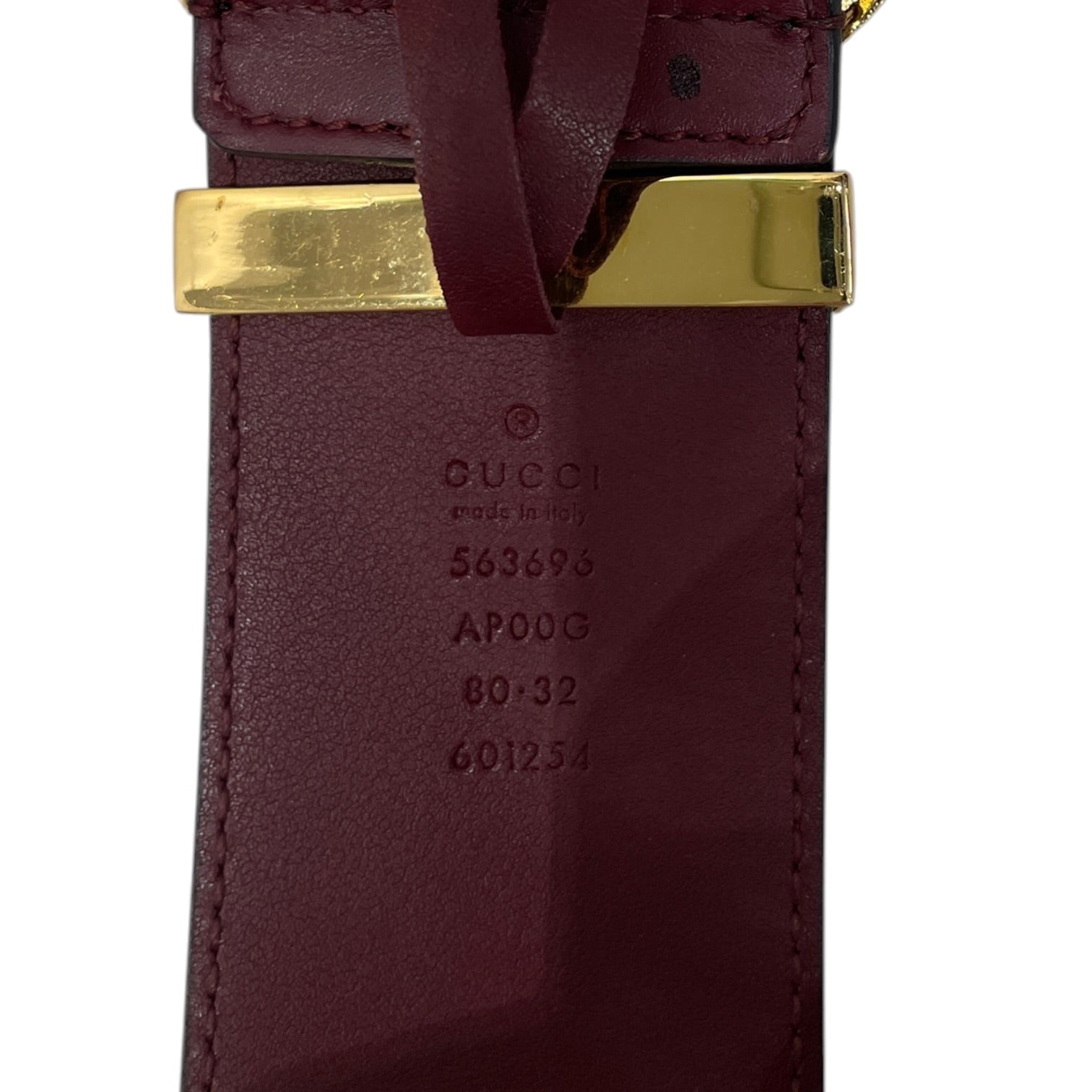 GUCCI/Belt/Stripe/Leather/BRD/L's/SNAKE TEXTURE BUCKLE view 4