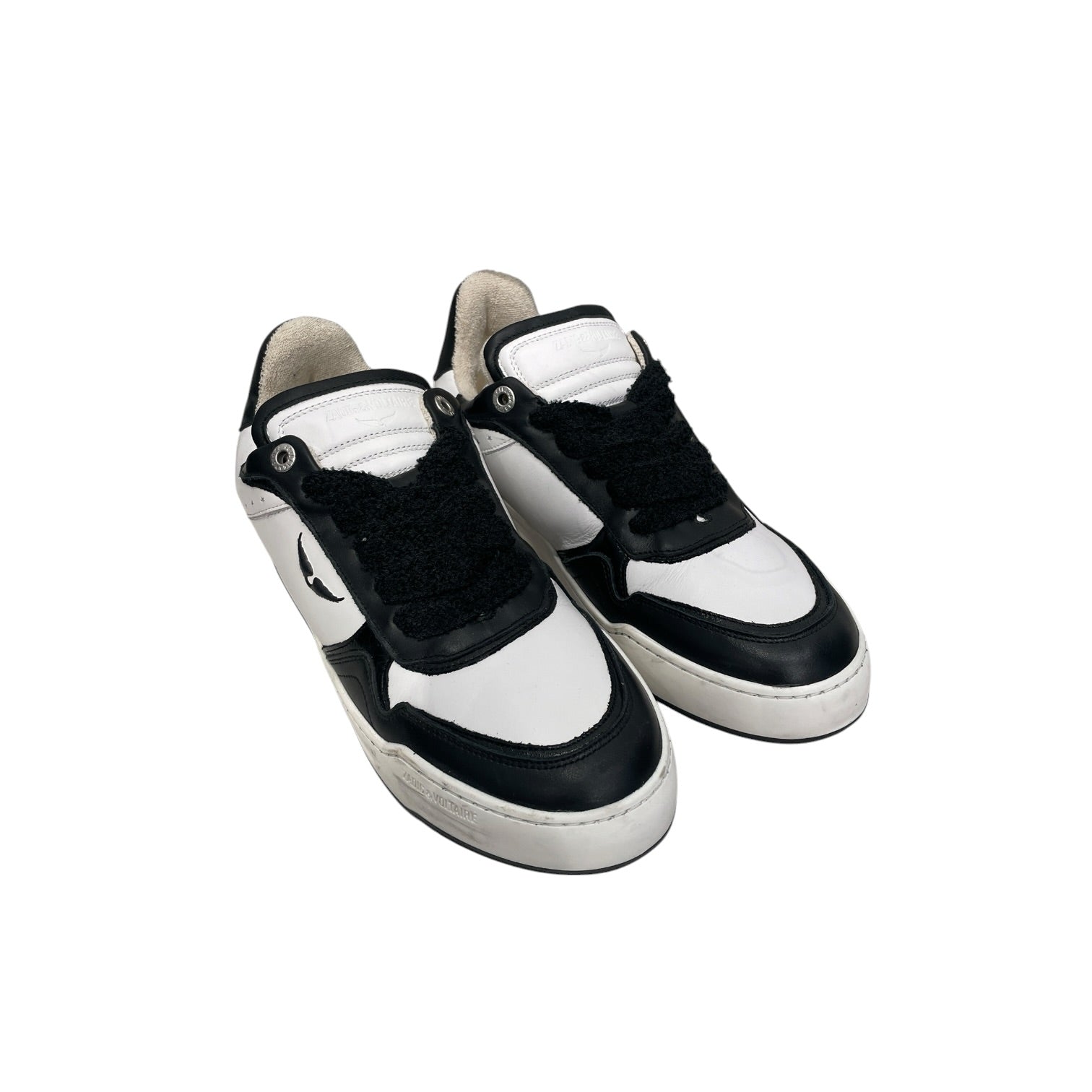 Zadig&Voltaire/Low-Sneakers/EU 43/Leather/WHT/FUZZY LACES view 1