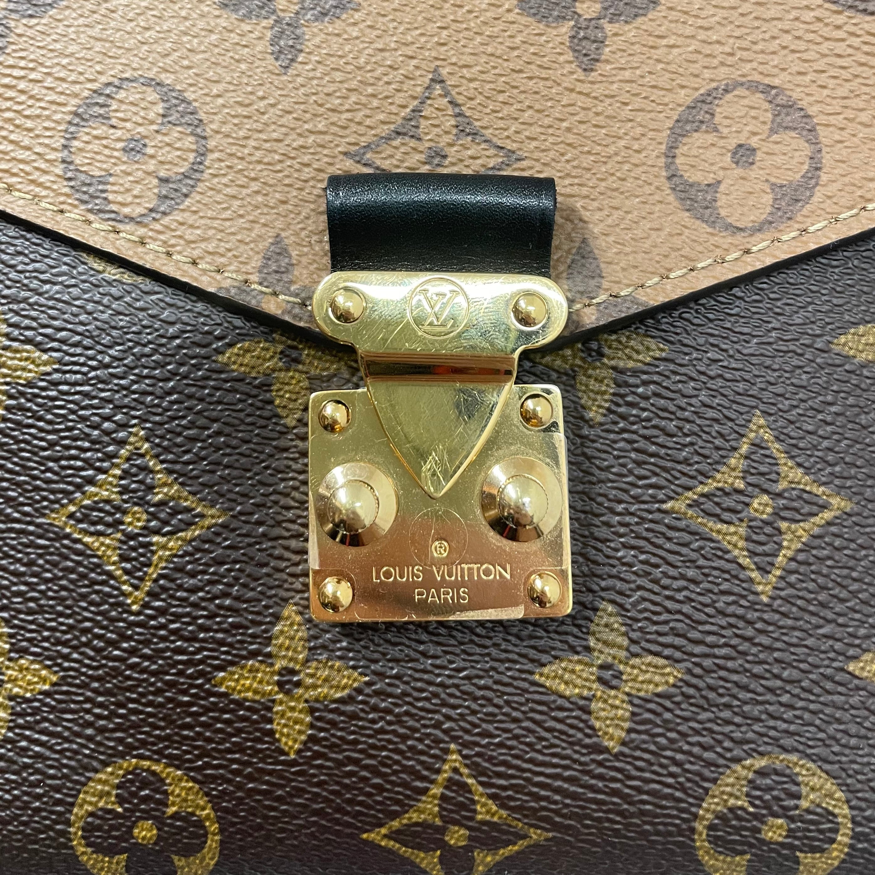 LOUIS VUITTON/Bag/Monogram/Leather/BRW/Pochette Metis Reverse view 6