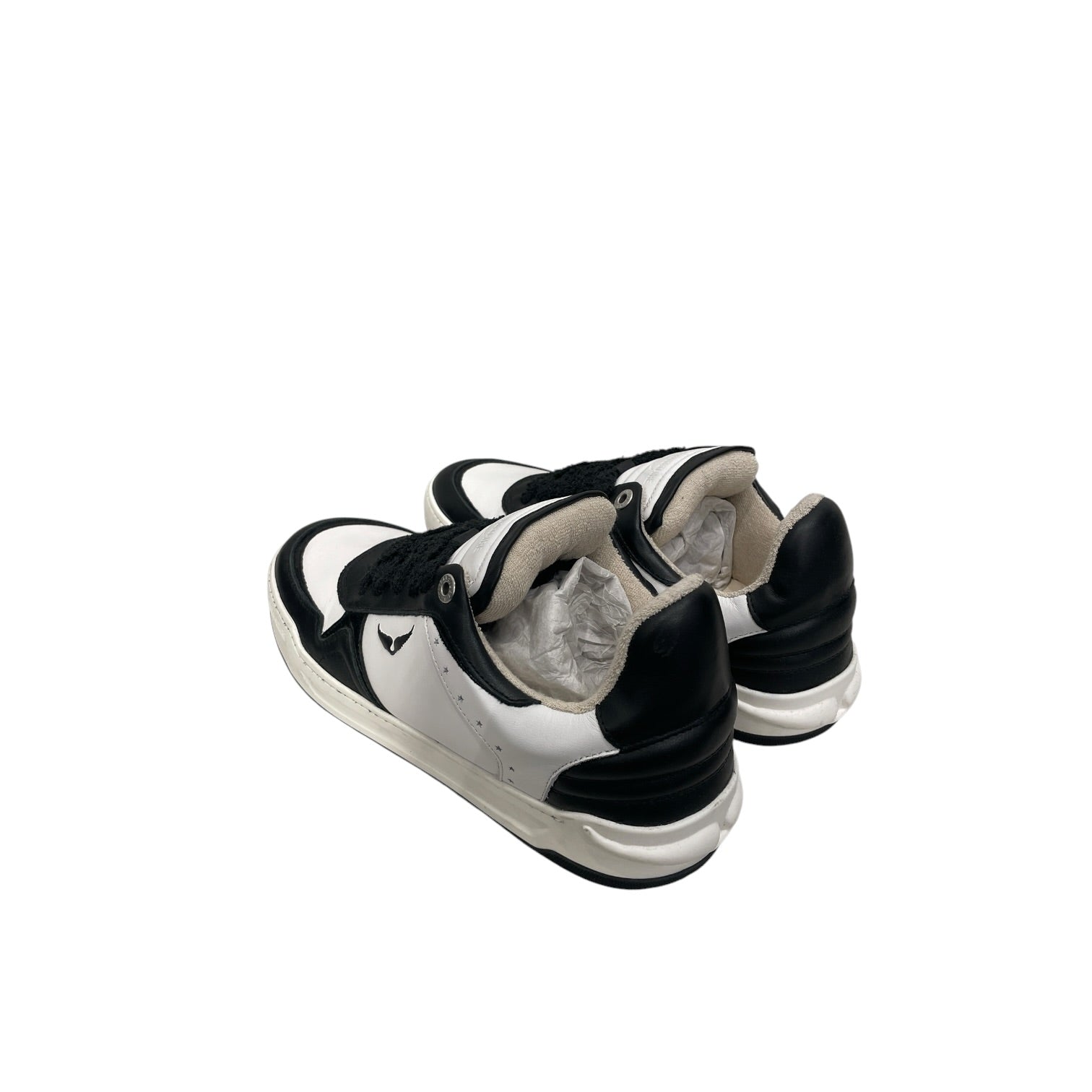Zadig&Voltaire/Low-Sneakers/EU 43/Leather/WHT/FUZZY LACES view 2
