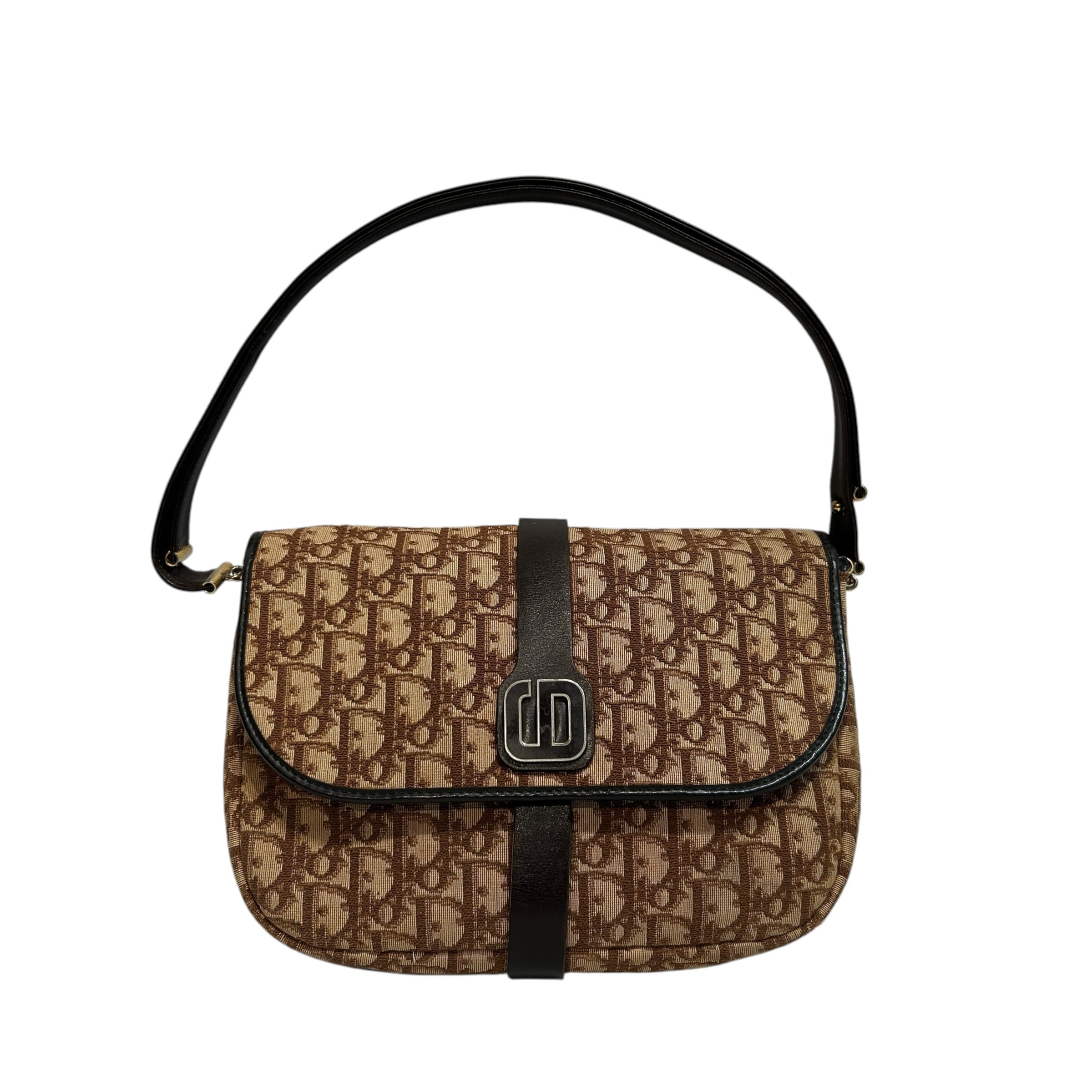 Christian Dior/Cross Body Bag/Monogram/BRW/CD LOGO CENTER view 1