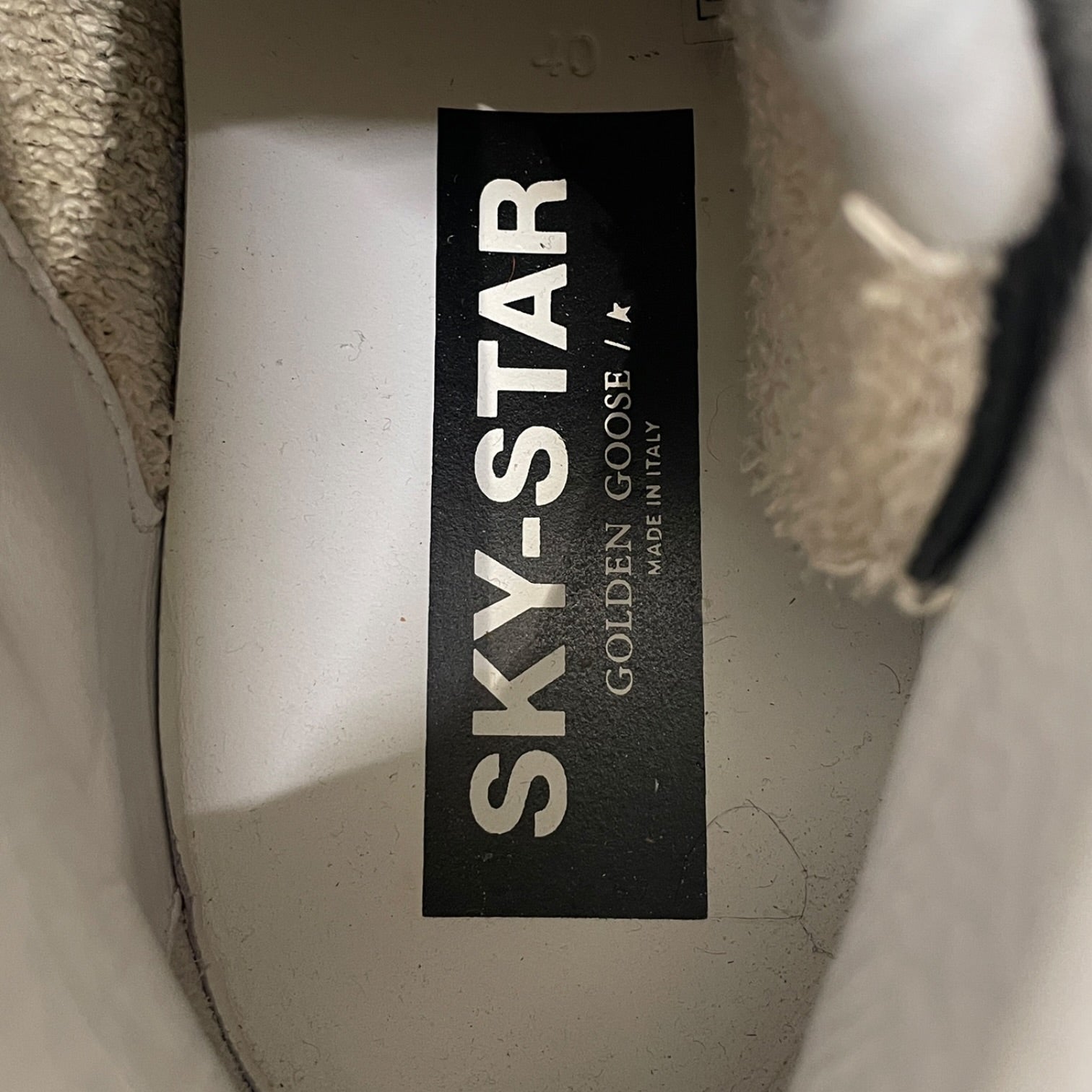 GOLDEN GOOSE/Hi-Sneakers/EU 40/Cotton/BLK/SKY STAR HI TOP view 3