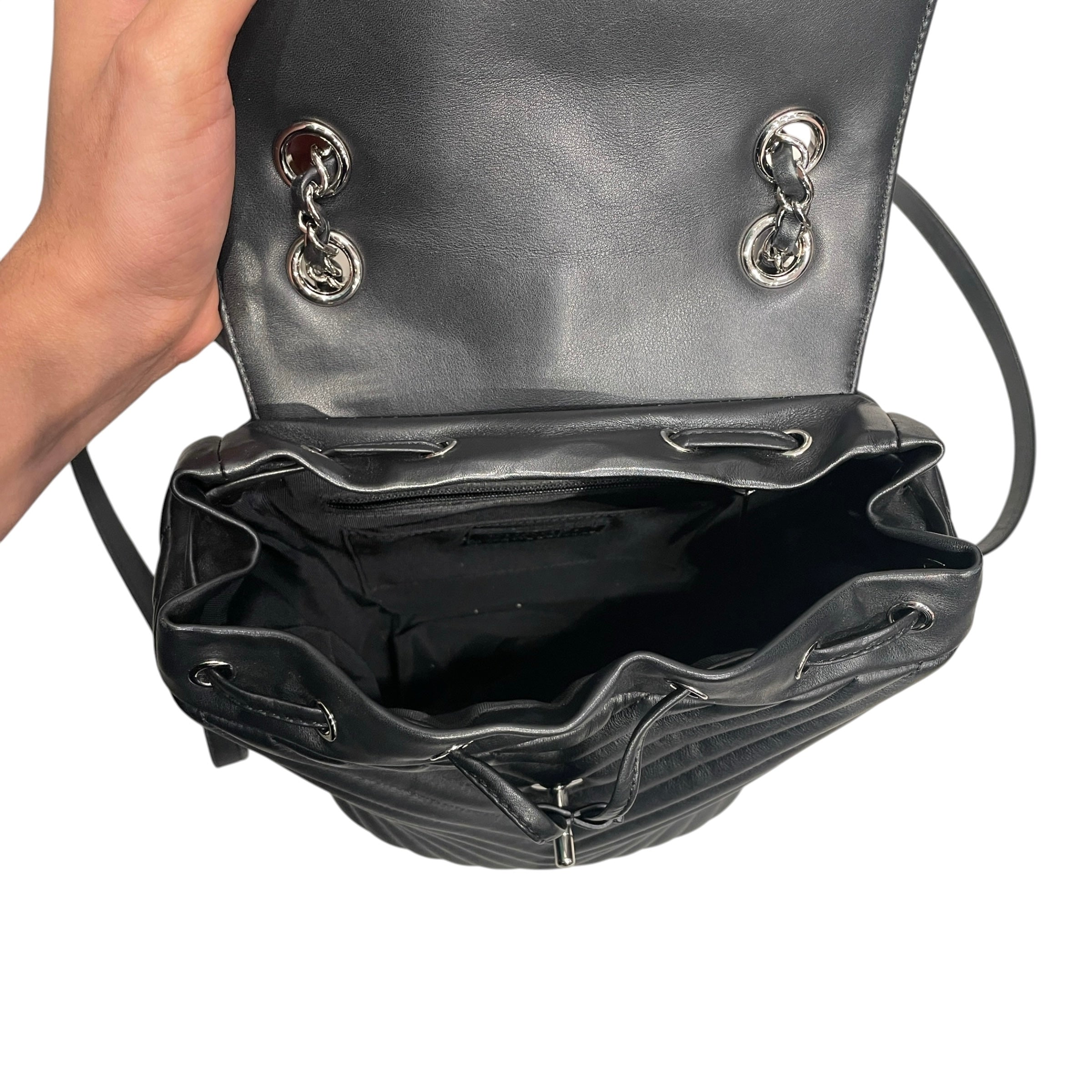 CHANEL/Backpack/Leather/BLK/CHANEL URBAN SPIRIT CHEVRON view 5