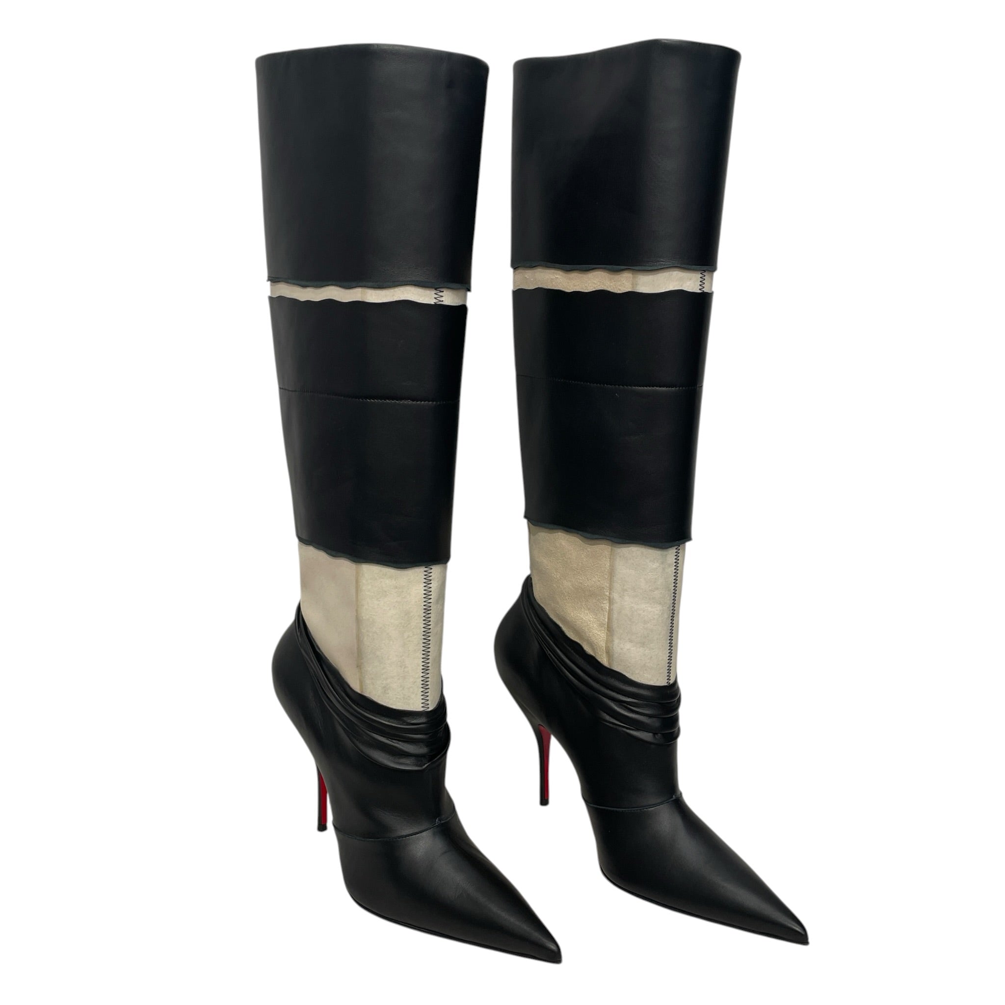 Martin Margiela/Christian Louboutin/Boots/EU 39/Leather/BLK/NAPPA XRISMARTEEN view 1