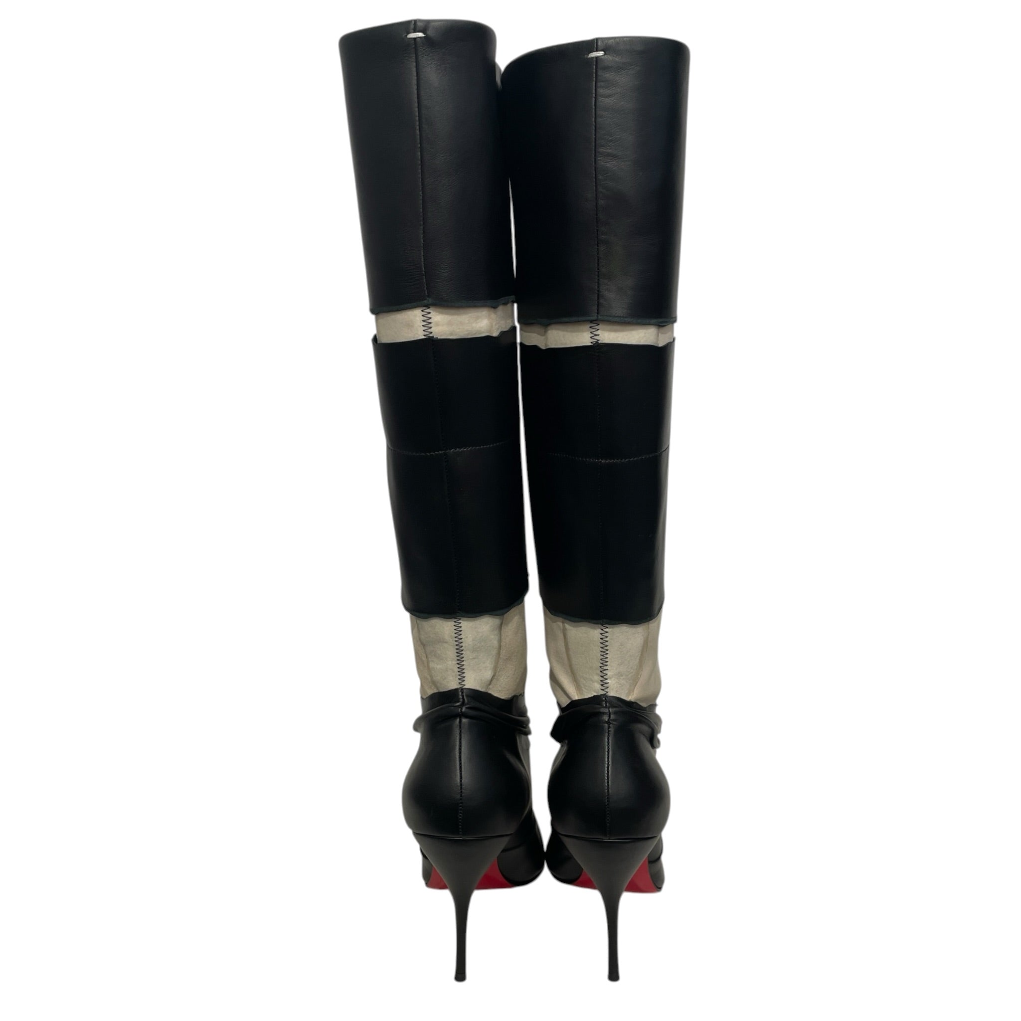 Martin Margiela/Christian Louboutin/Boots/EU 39/Leather/BLK/NAPPA XRISMARTEEN view 3
