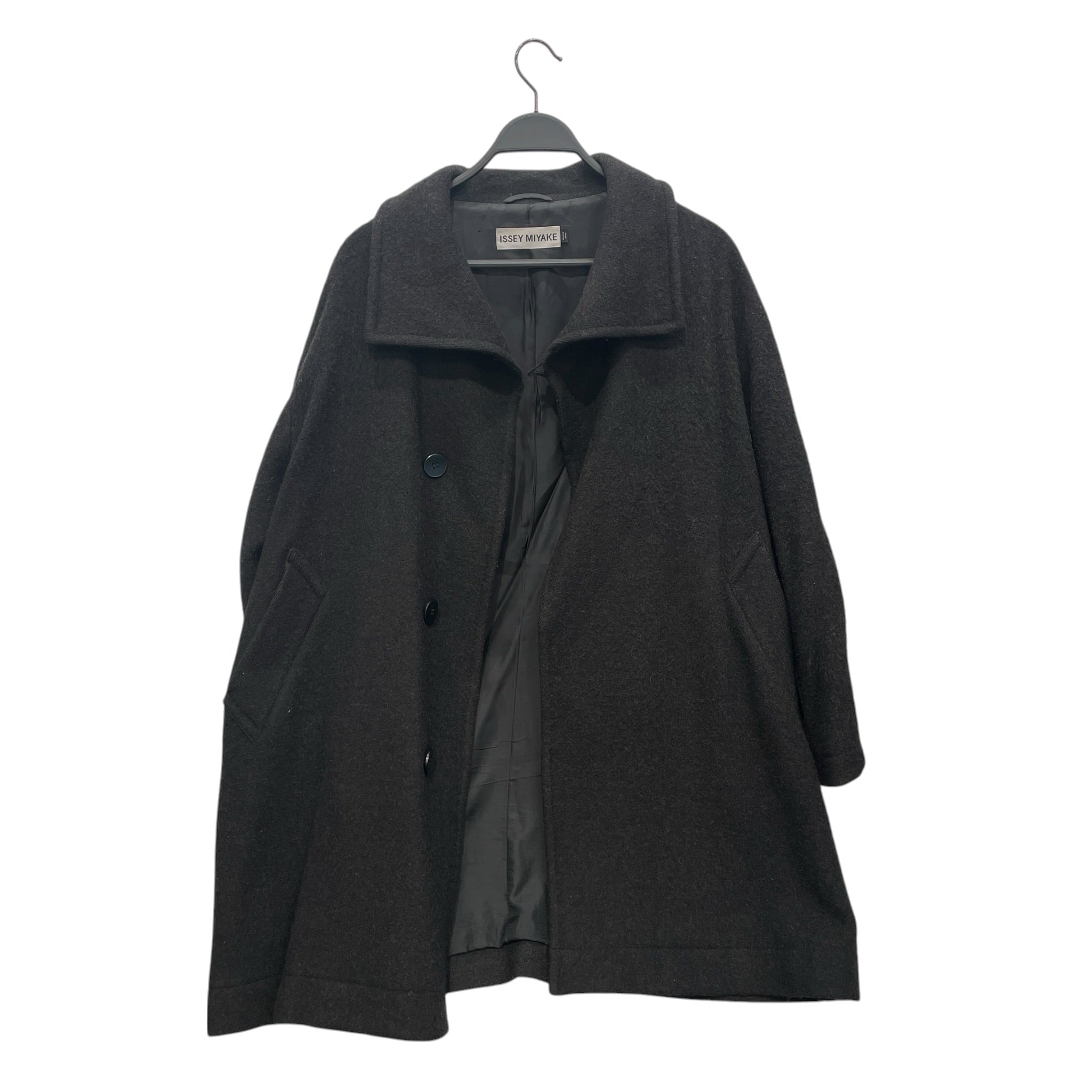 ISSEY MIYAKE/Jacket/3/Wool/GRY/ROCKPEARLBUTTON view 2