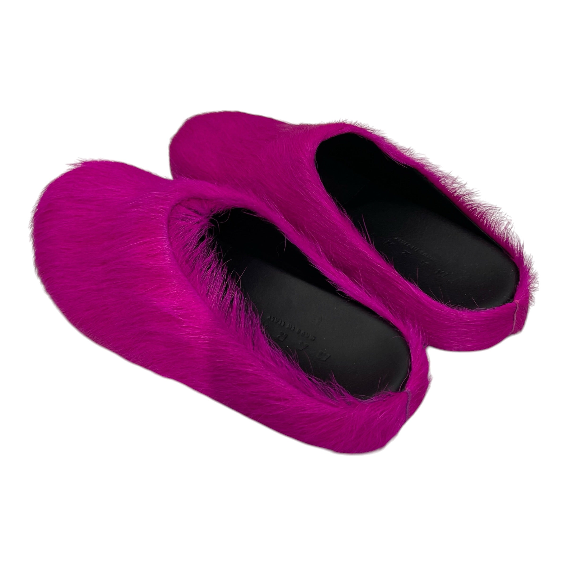 MARNI/Flat Shoes/EU 35/Fur/PNK/MAGENTA FUR CLOGS view 2