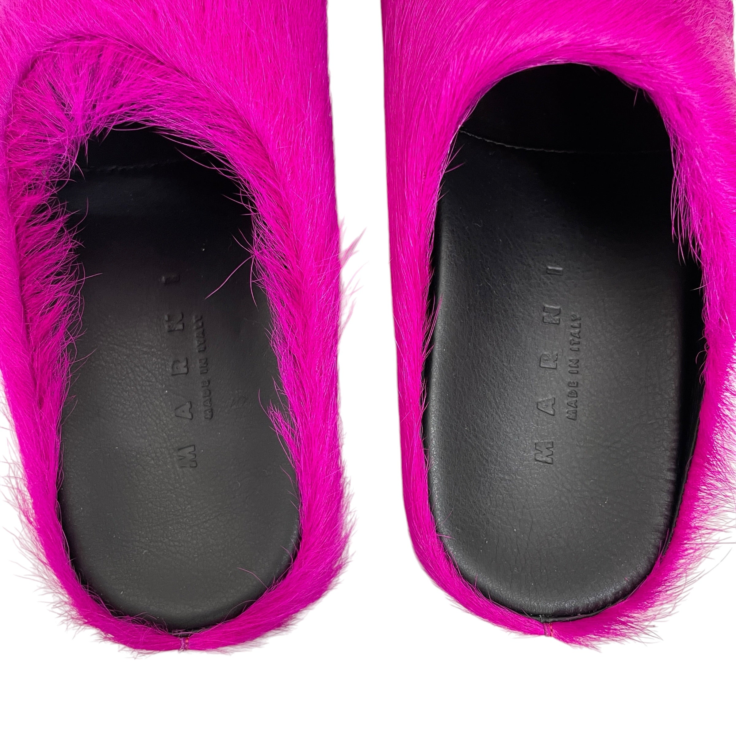MARNI/Flat Shoes/EU 35/Fur/PNK/MAGENTA FUR CLOGS view 3