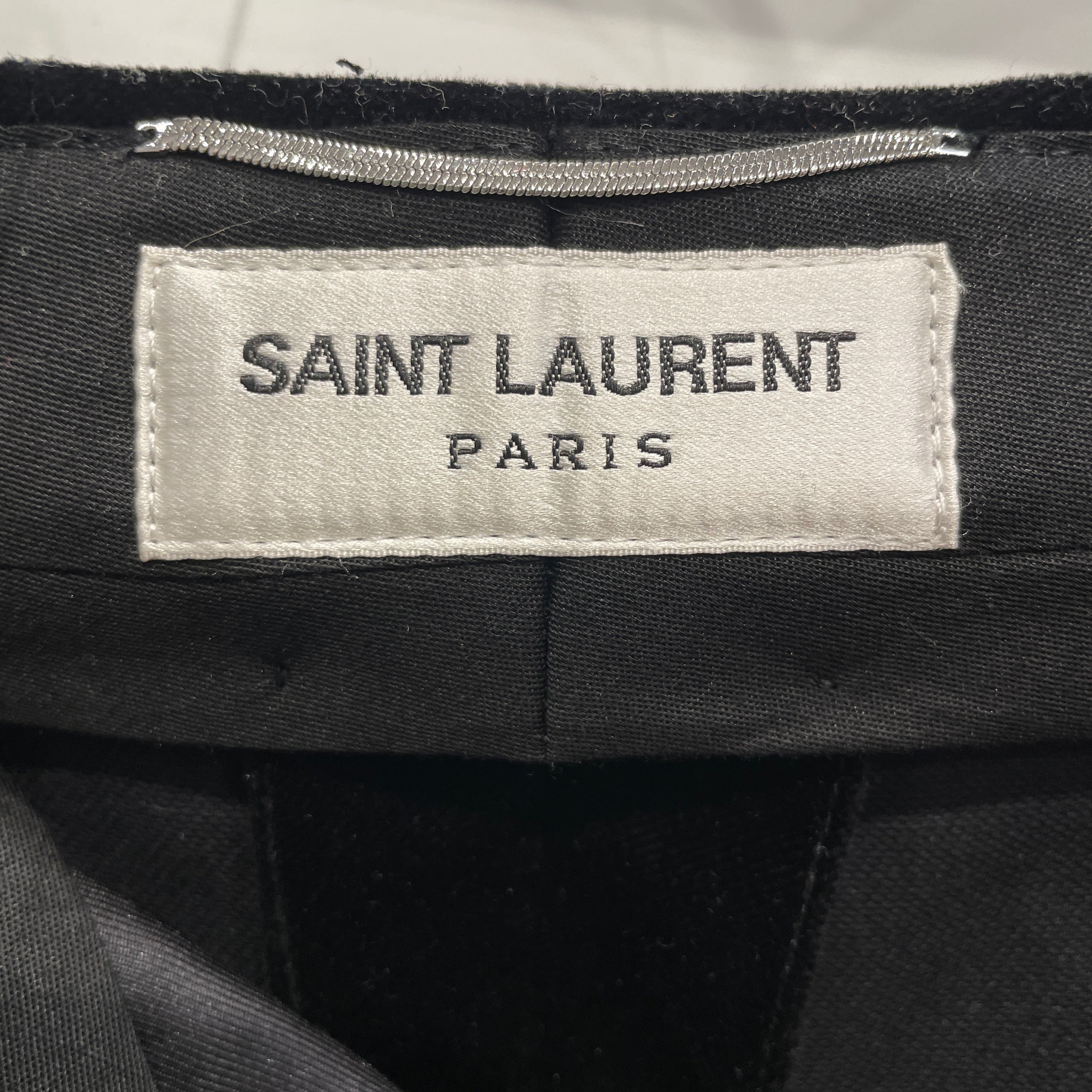SAINT LAURENT/Pants/54/Velour/BLK/tapered 713395y615w006 view 3
