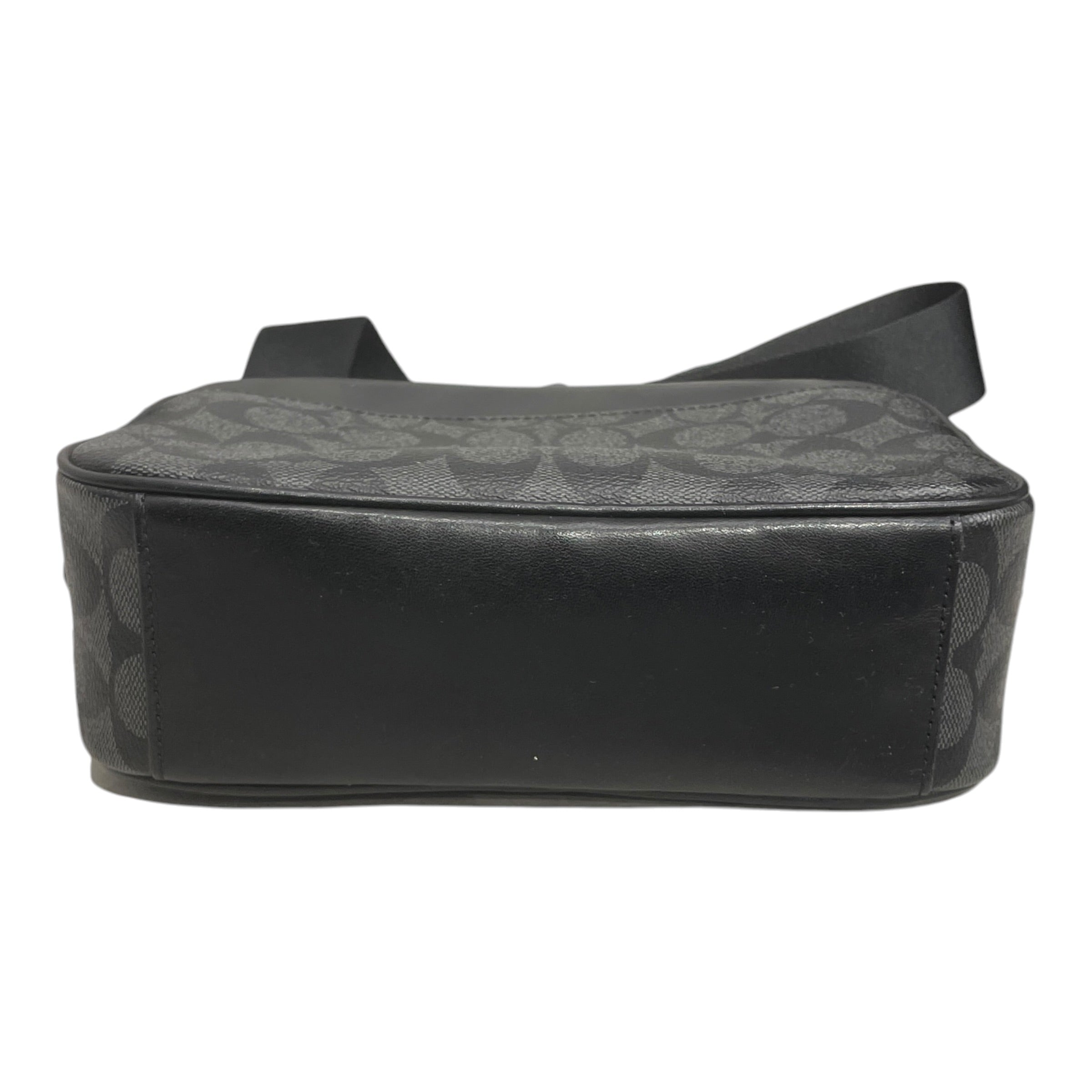 COACH/Cross Body Bag/Monogram/Leather/BLK/MONOGRAM GRY BLK RECTANGLE CB view 3