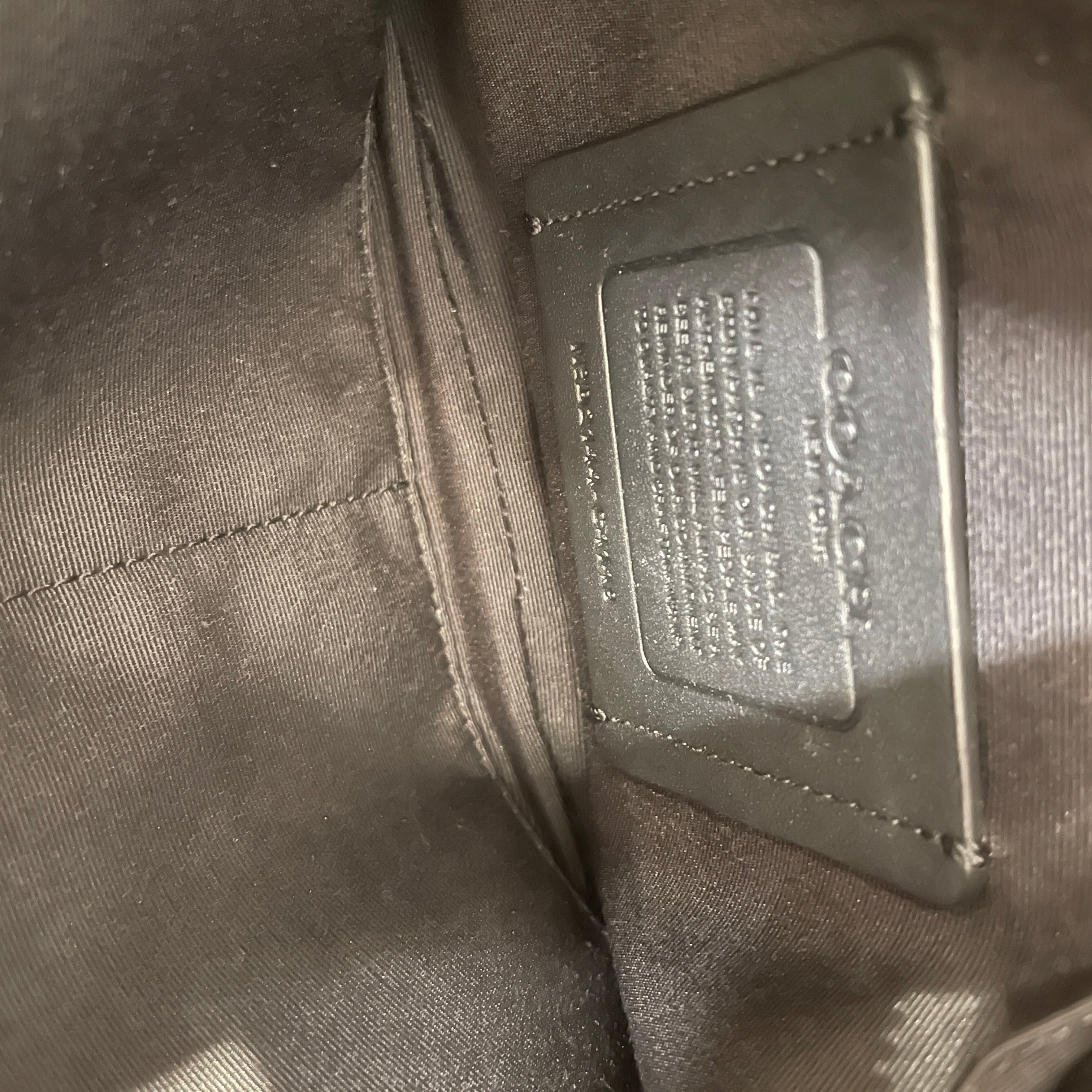COACH/Cross Body Bag/Monogram/Leather/BLK/MONOGRAM GRY BLK RECTANGLE CB view 6