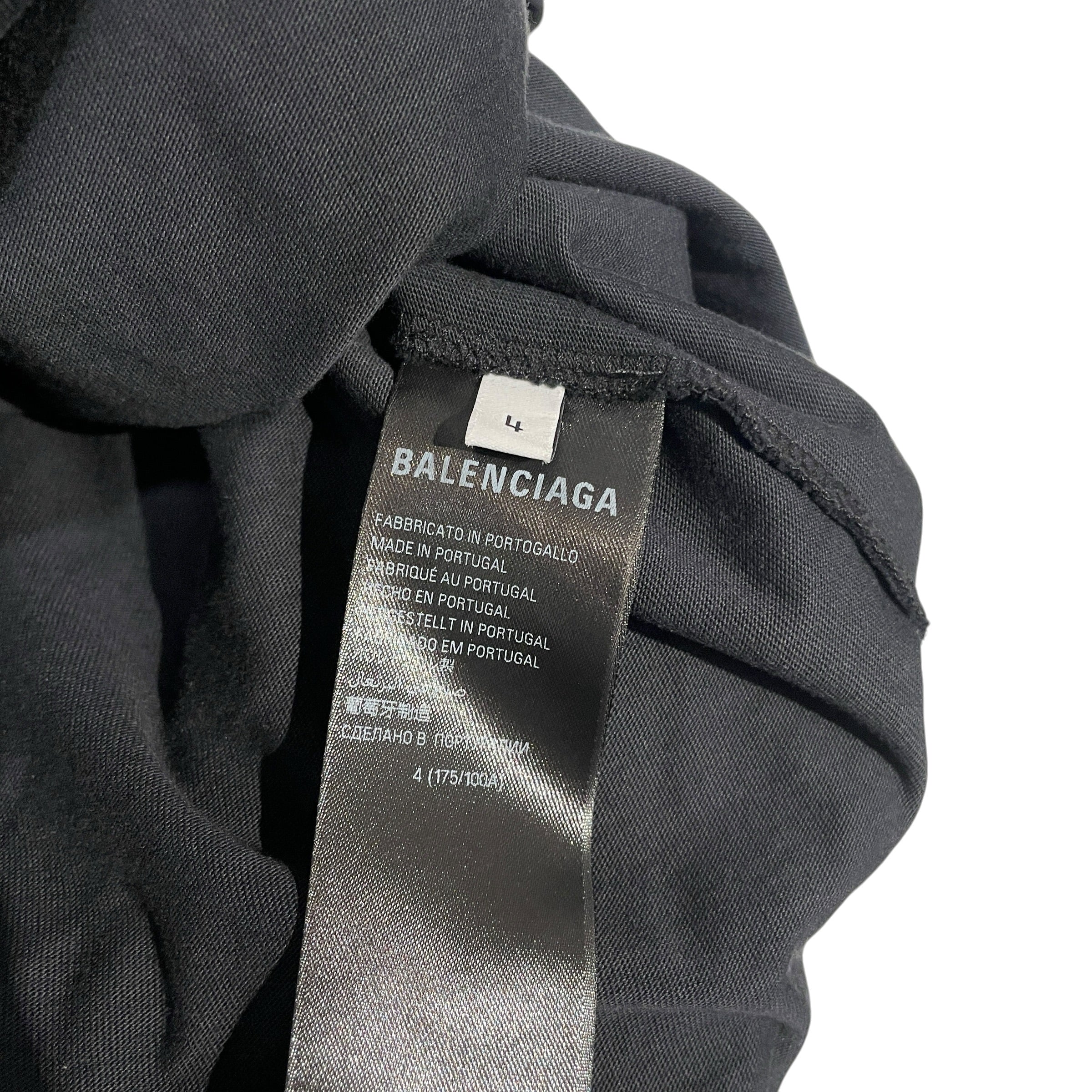 BALENCIAGA/T-Shirt/4/Cotton/BLK/INCOGNITO TSHIRT view 5