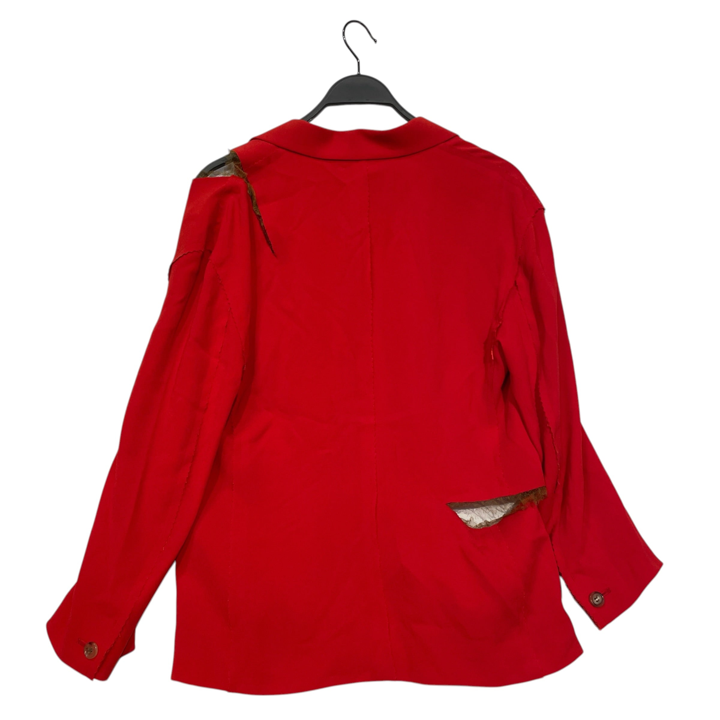 UNDERCOVER/Jacket/1/RED/LACE REPAIR BLAZER view 2