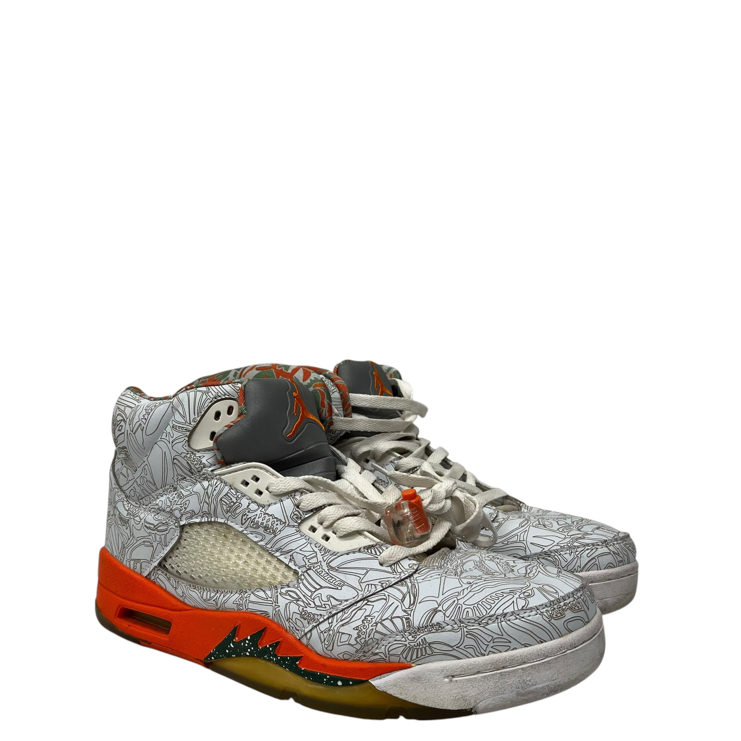 JORDAN BRAND/Hi-Sneakers/US 12/All Over Print/Leather/ORN/Retro RA Laser view 1