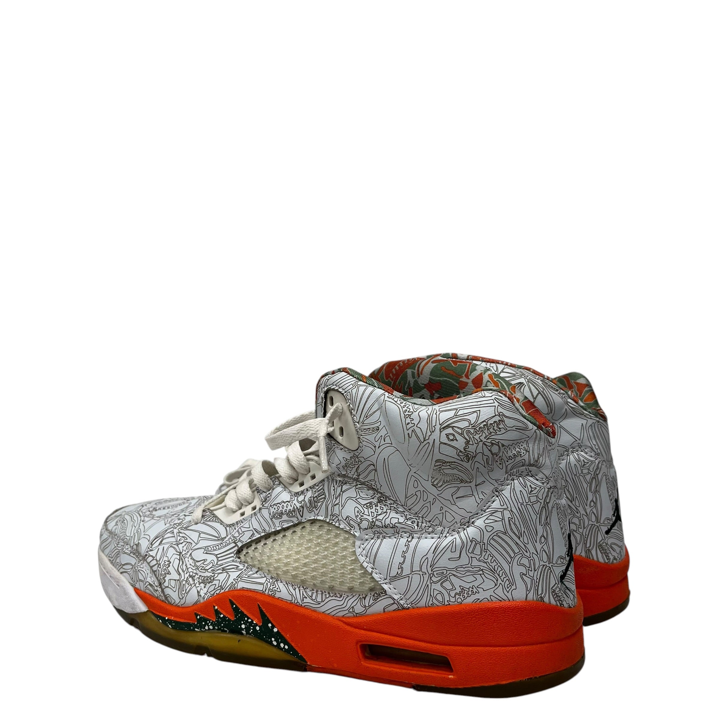 JORDAN BRAND/Hi-Sneakers/US 12/All Over Print/Leather/ORN/Retro RA Laser view 2