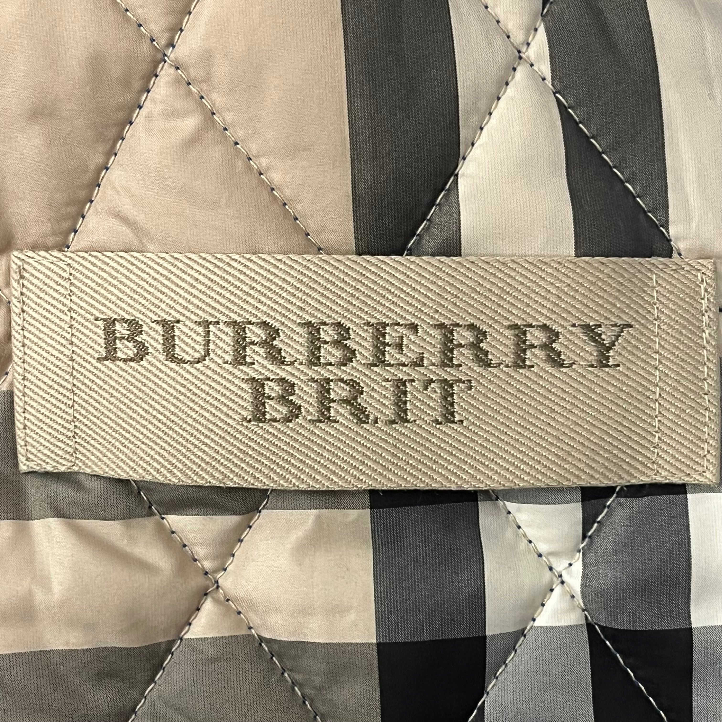 BURBERRY BRIT/Jacket/L/BLU/QUILTED COLLAR view 4