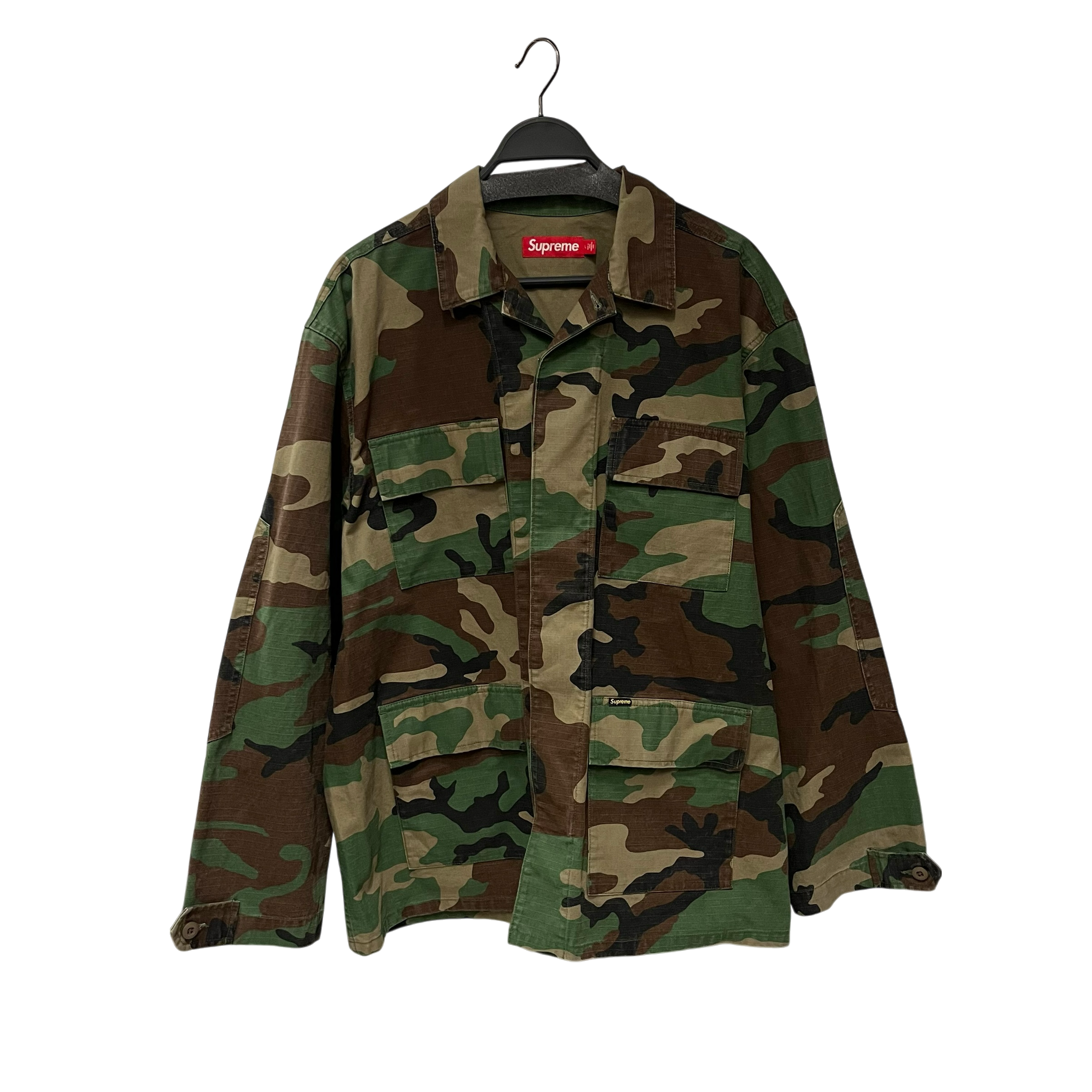 Supreme/Jacket/L/Cotton/GRN/Camouflage/RIPSTOP WOODLAND CAMO view 1
