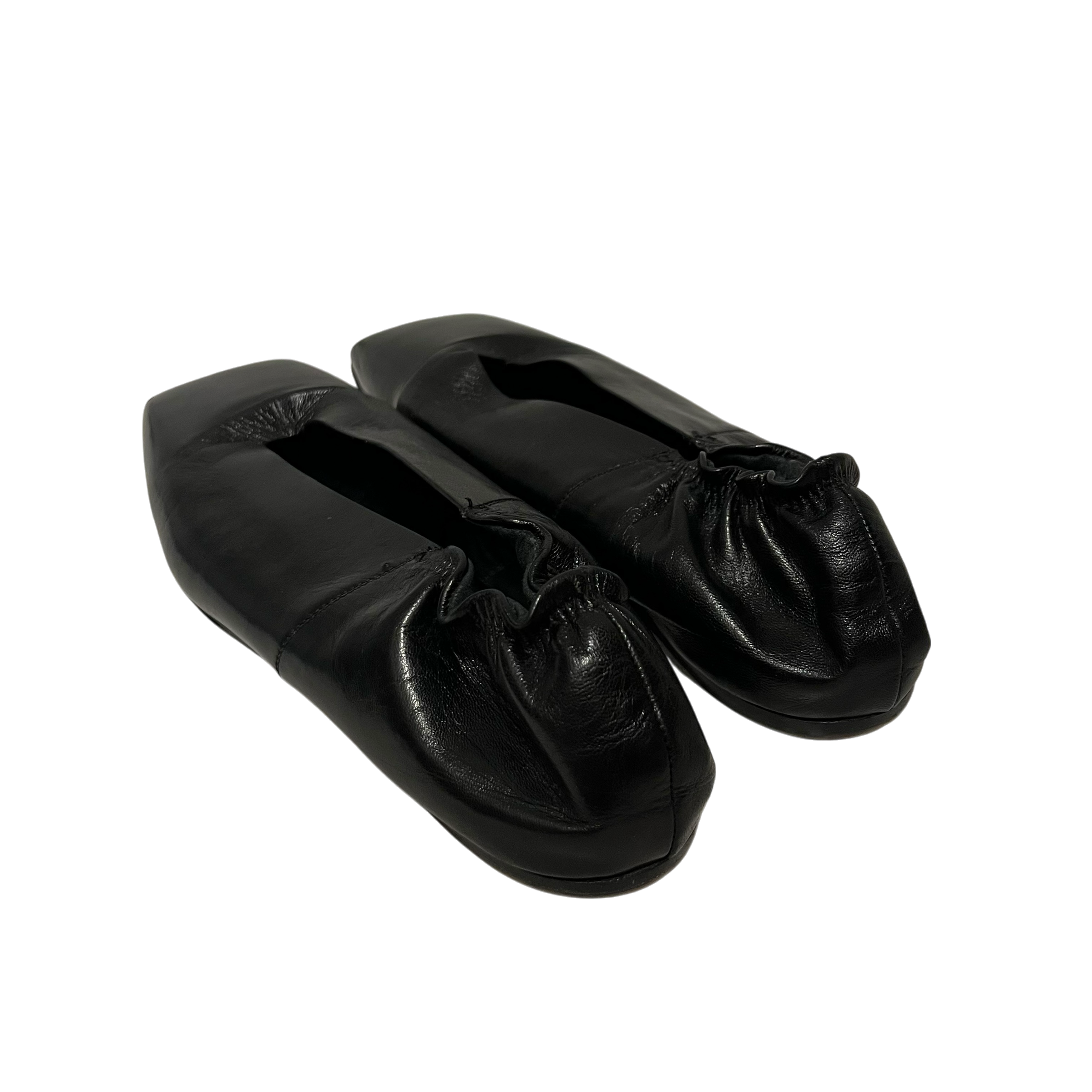 Rick Owens/Flat Shoes/US 8/Leather/BLK/square toe ballet view 2